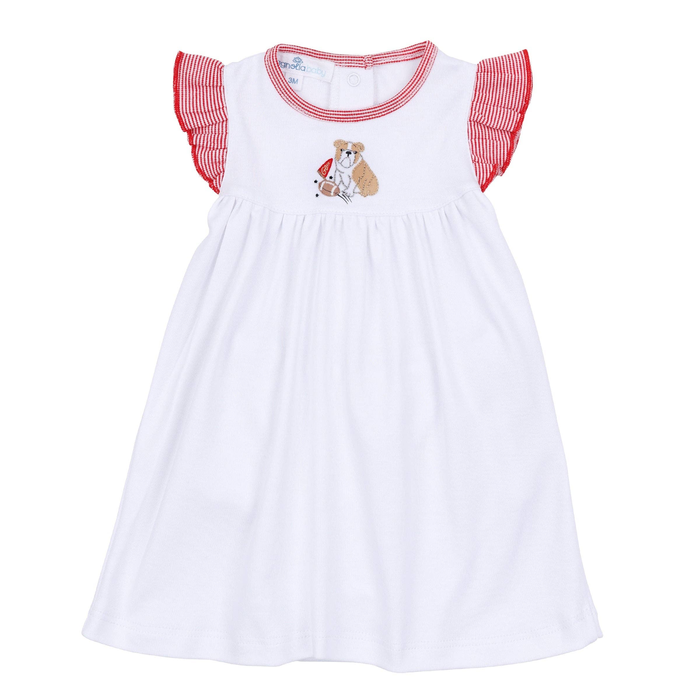 Go Dawgs! Embroidered Dress