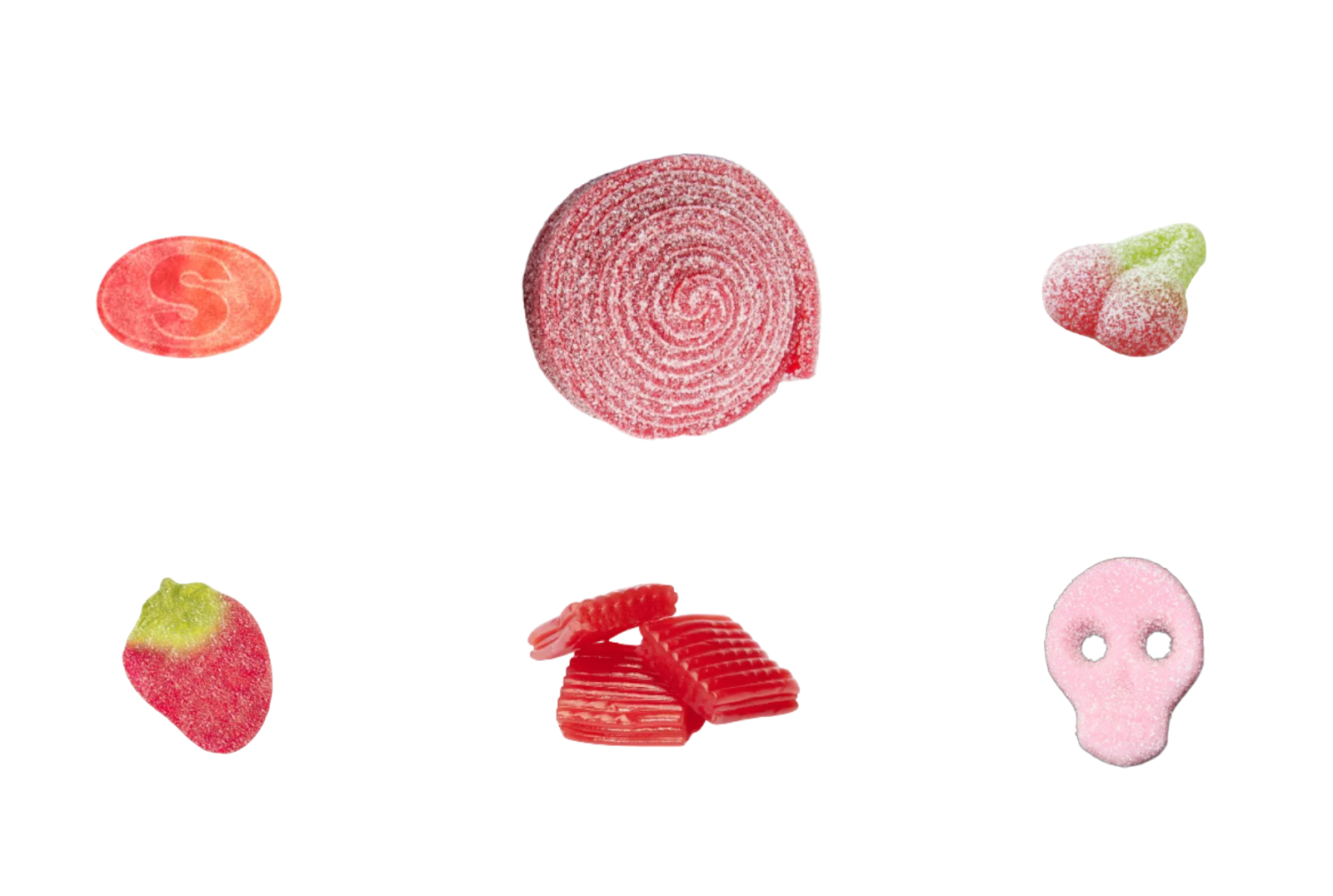 Strawberry, Peach, & Cherry Swedish Candy Gummy Mix