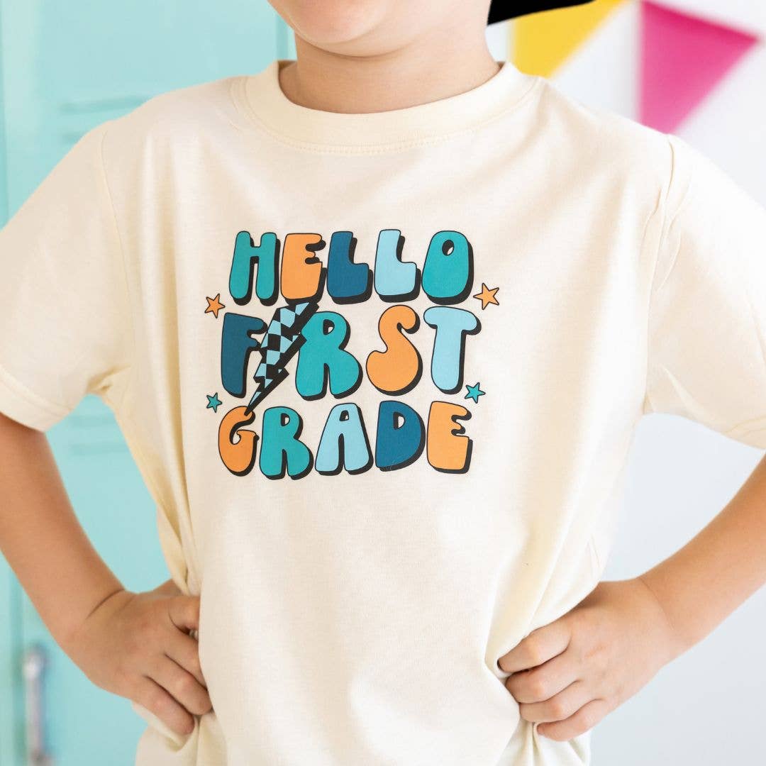 Hello First Grade Short Sleeve T-Shirt - Boys Clothing