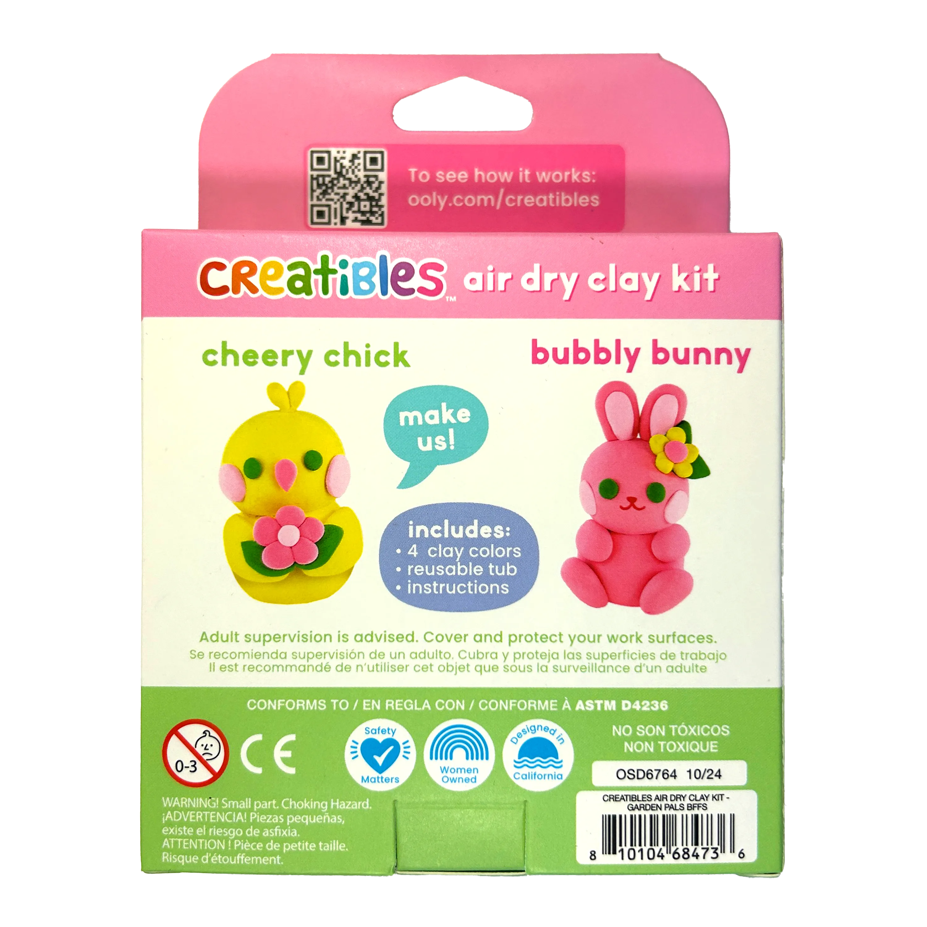 Creatibles: Air Dry Clay BFFs Kit - Garden Pals