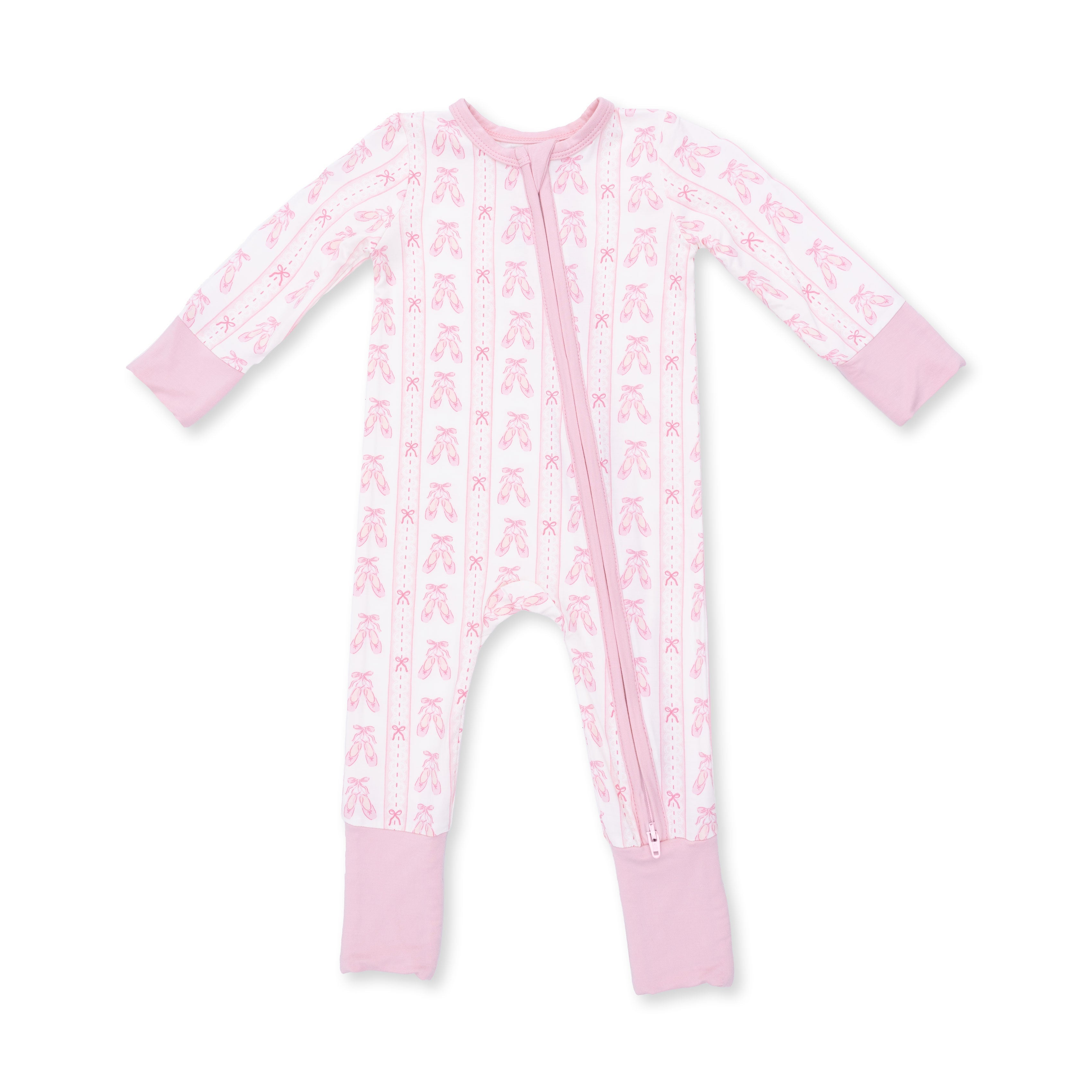 Ballet Shoes Ribbon Stripe - Convertible Romper