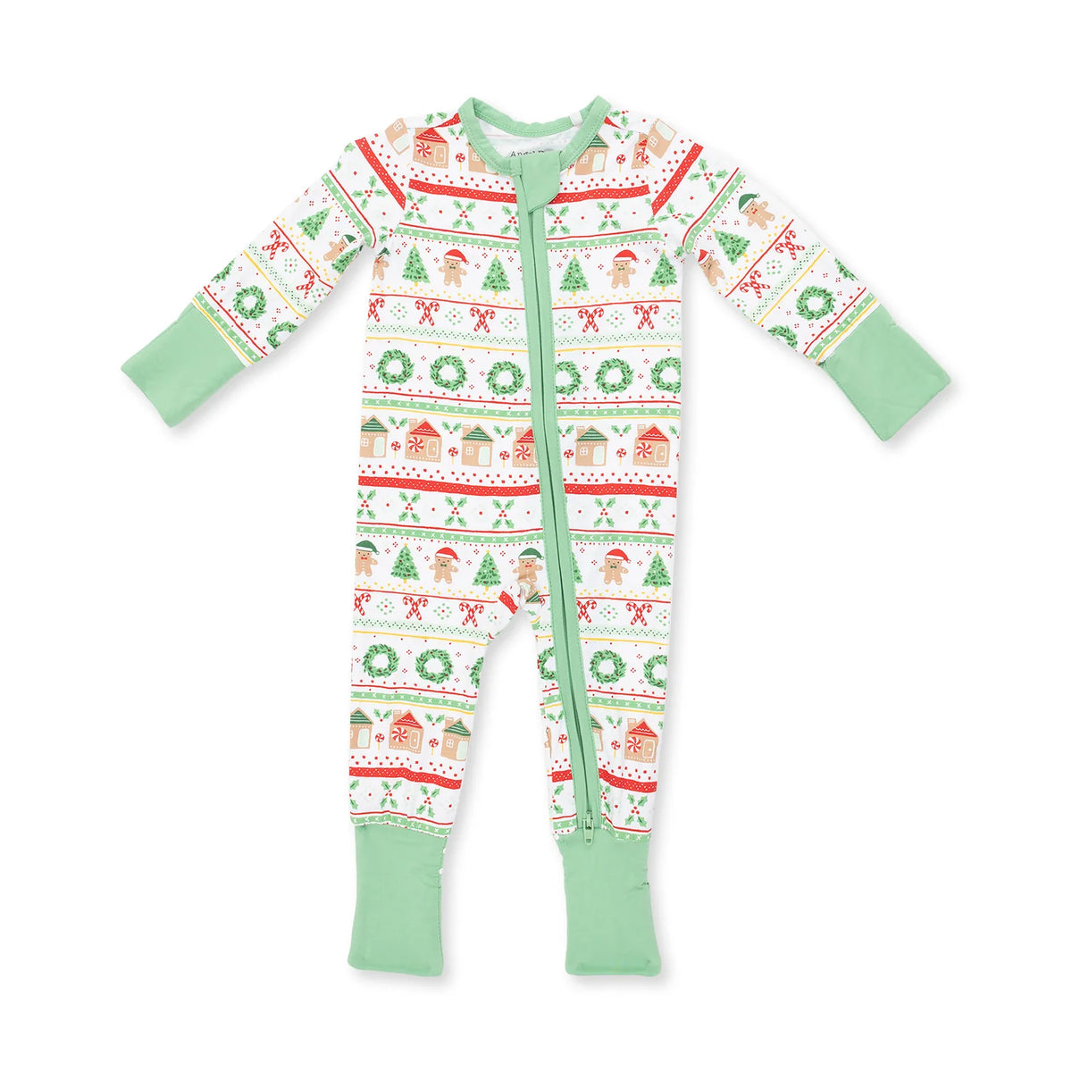 Gingerbread Fair Isle Uni - Bamboo Convertible Romper