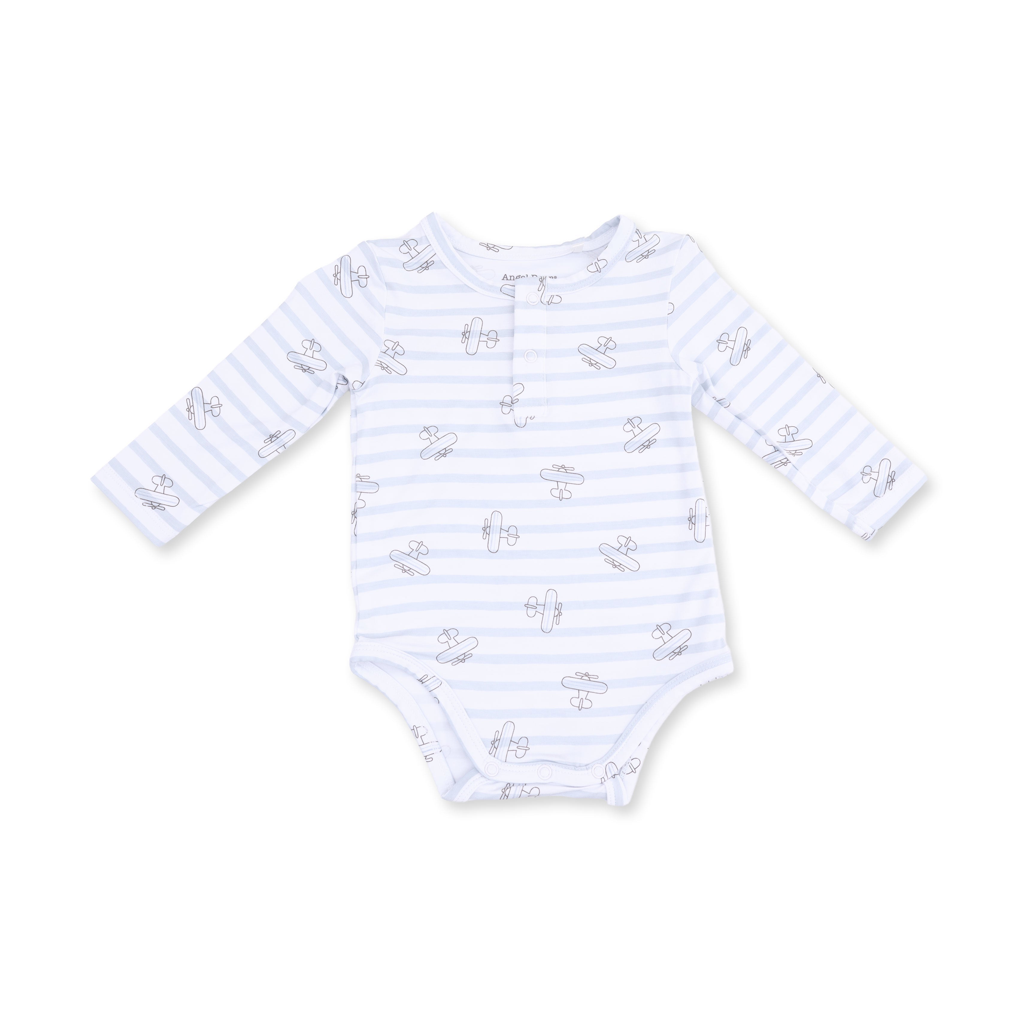Airplane Stripe - Henley Bodysuit