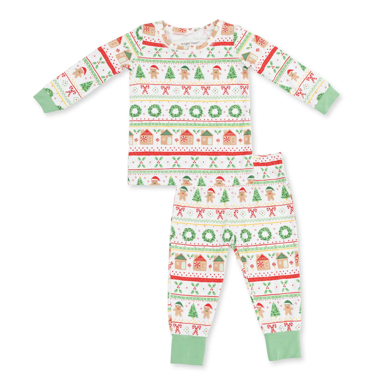 Gingerbread Fair Isle Uni - Bamboo Long Sleeve Loungewear Set