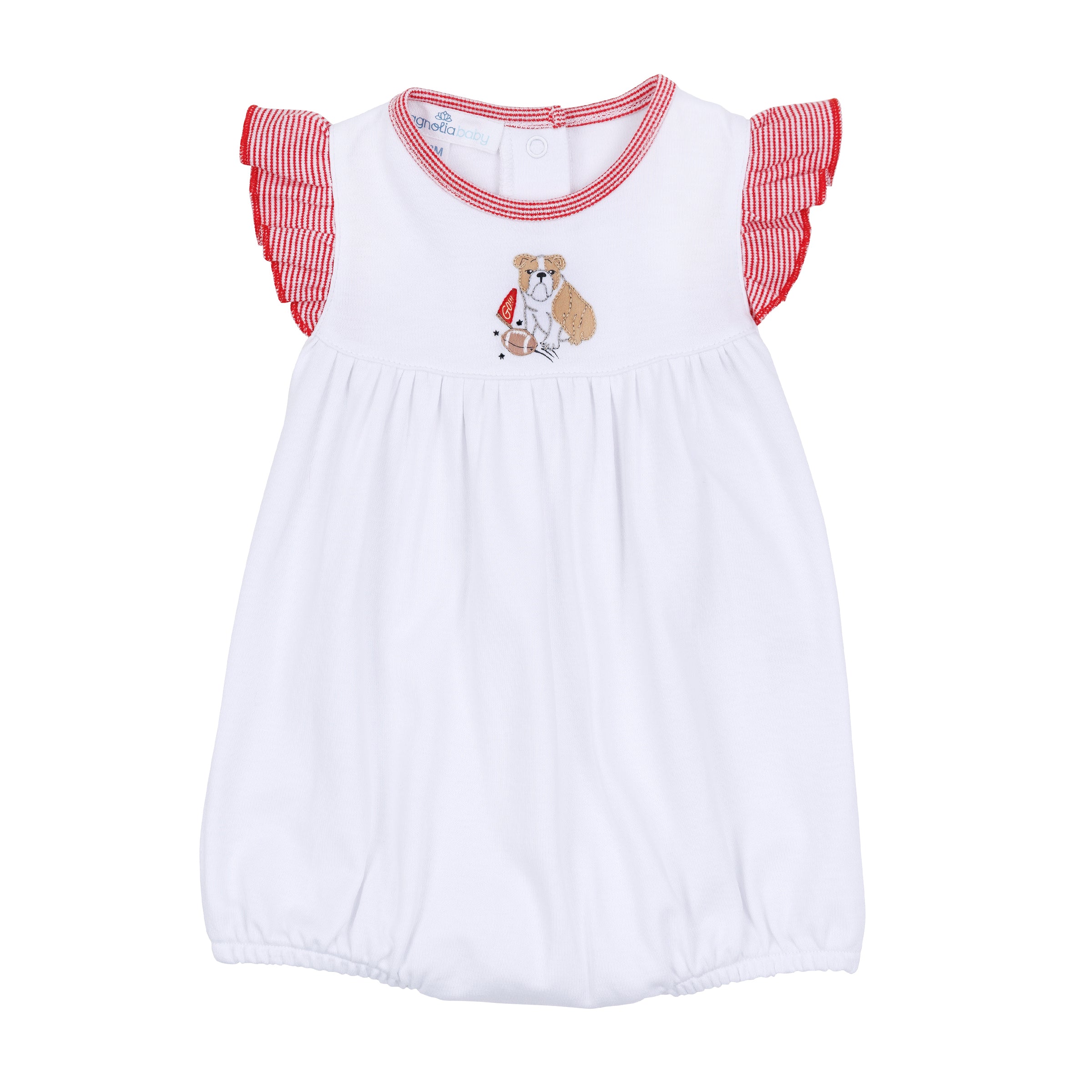 Go Dawgs! Embroidered Flutters Bubble