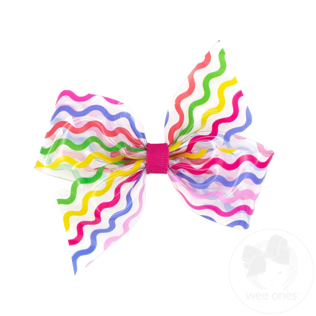 Medium Wee Splash Printed 2-Loop Swim Bow