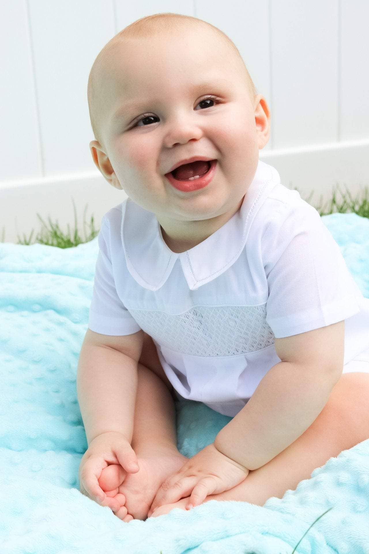 Diamond Smocked Romper