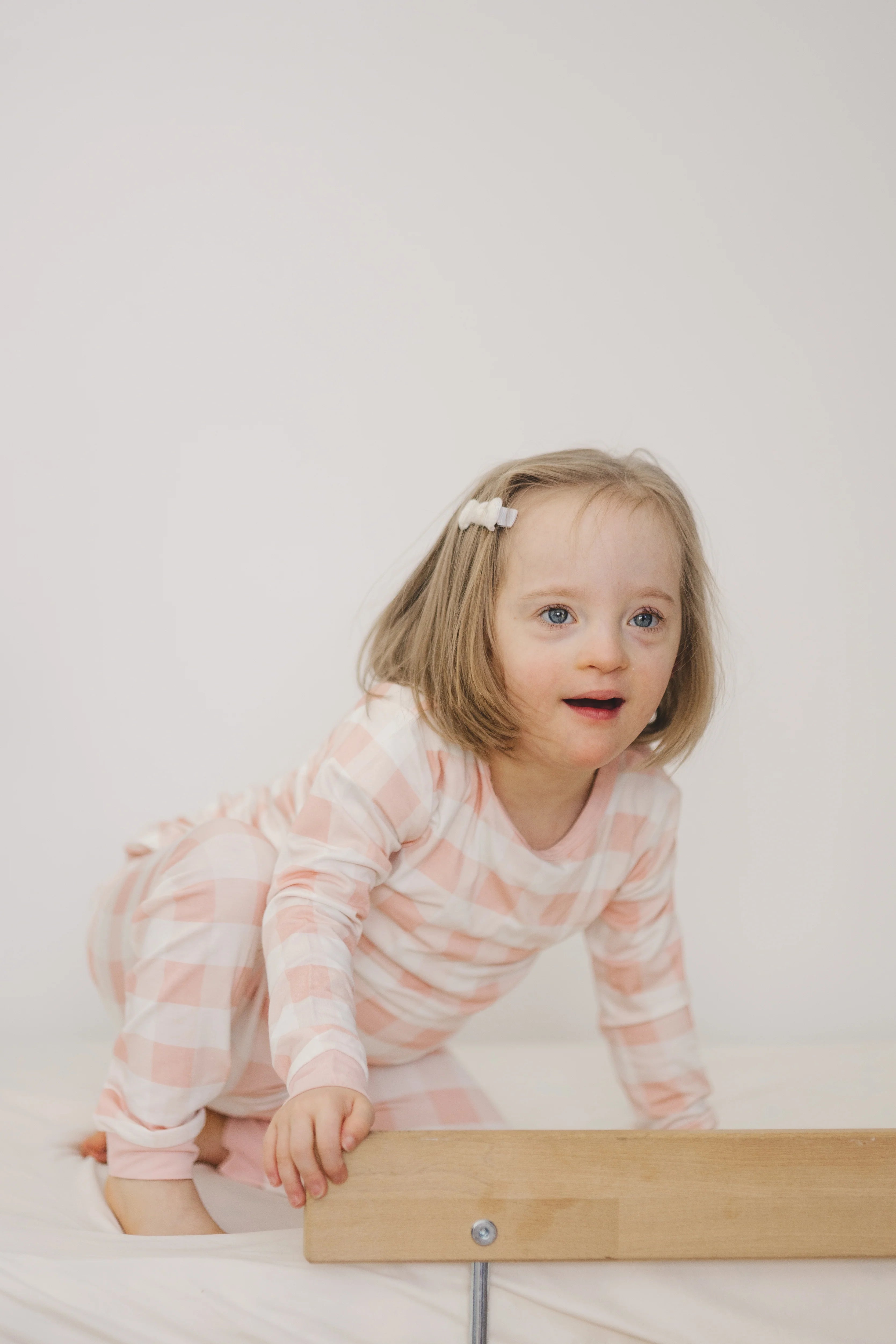 Pink Gingham Two Piece Pajamas