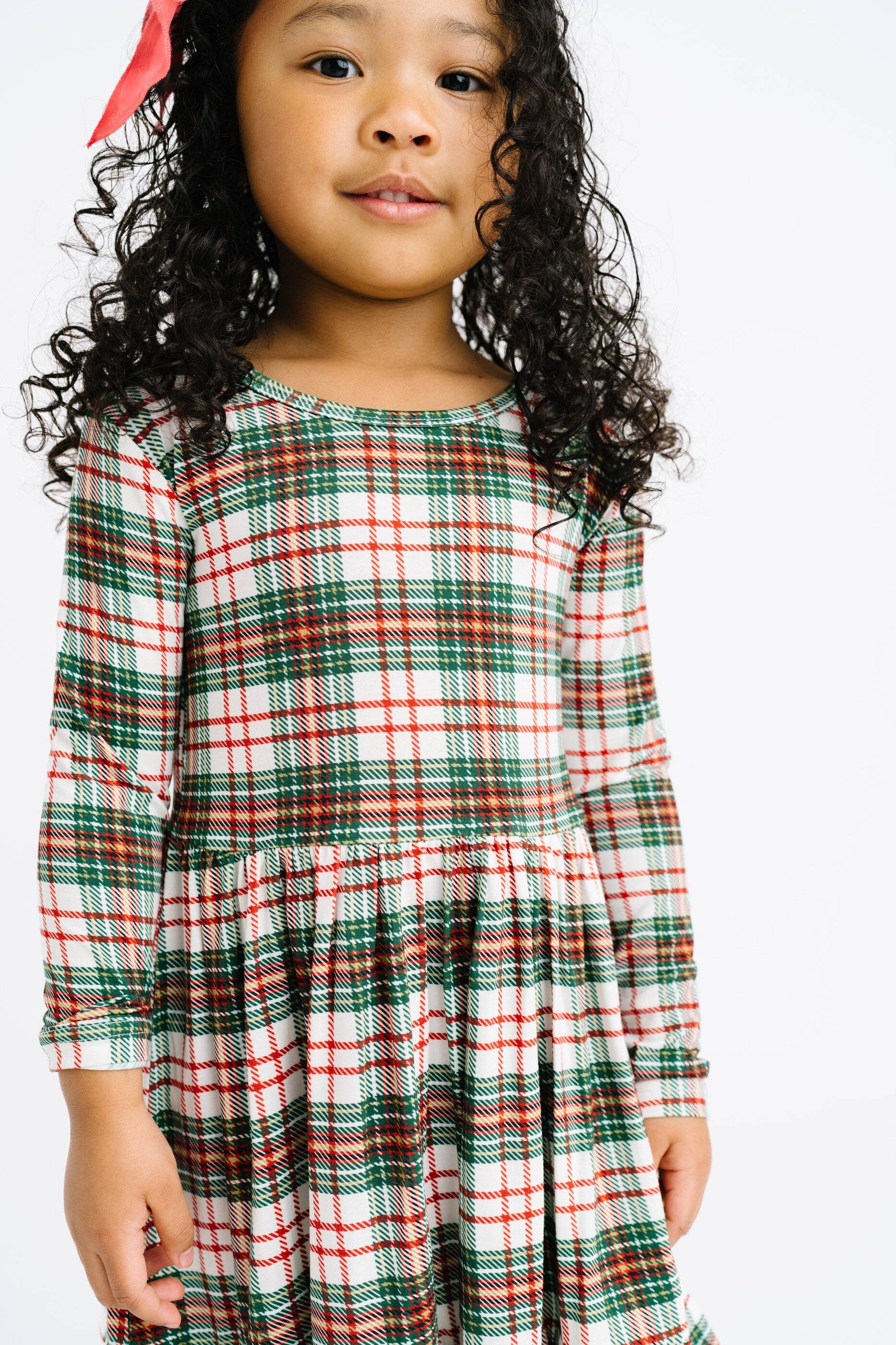 Christmas Plaid Bamboo Dress