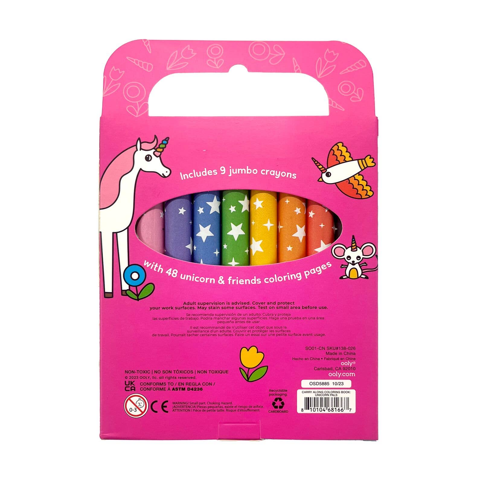 Carry-Along: Coloring Book Set - Unicorn Pals (10 PC Set)