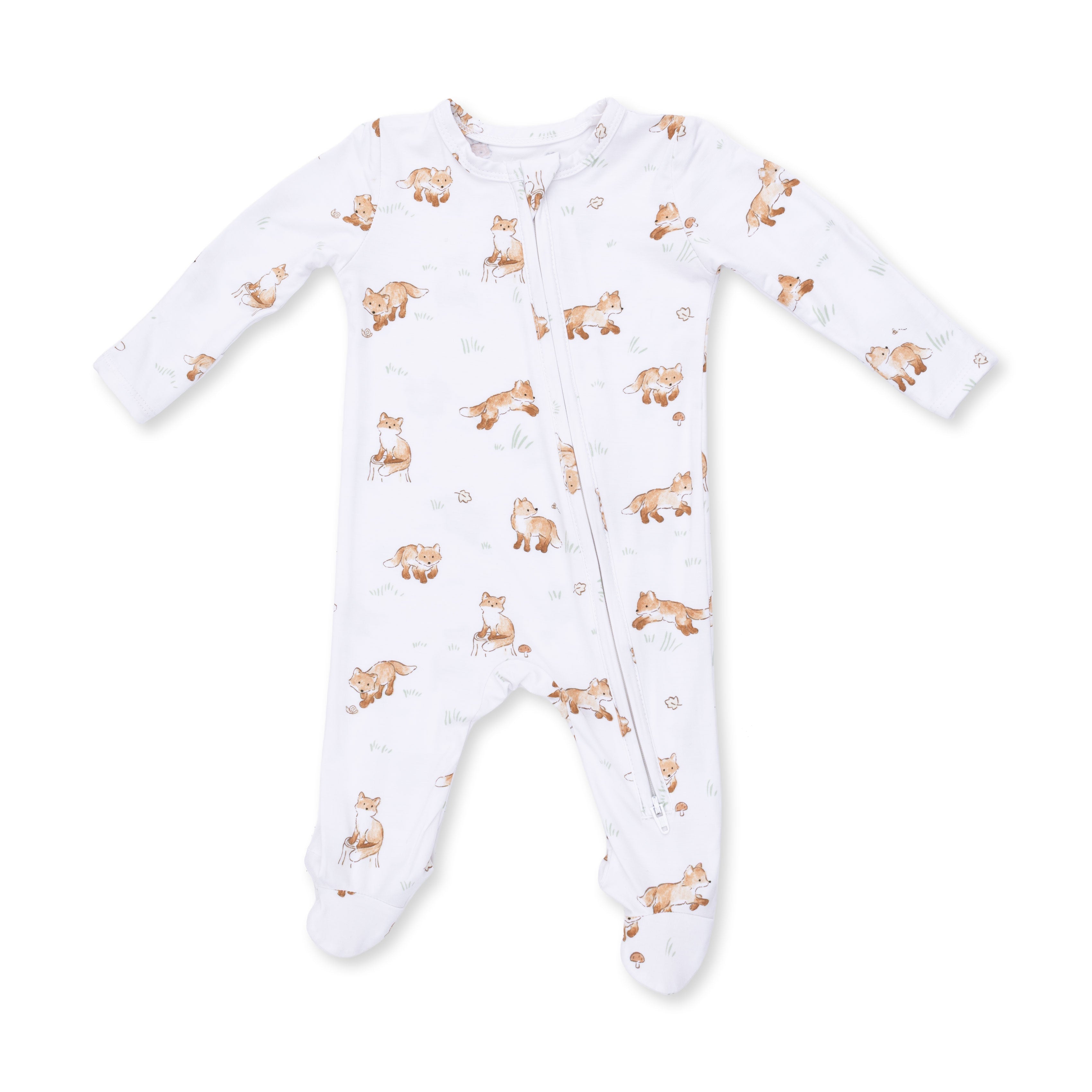 Little Explorer Fox - 2 Way Zipper Footie