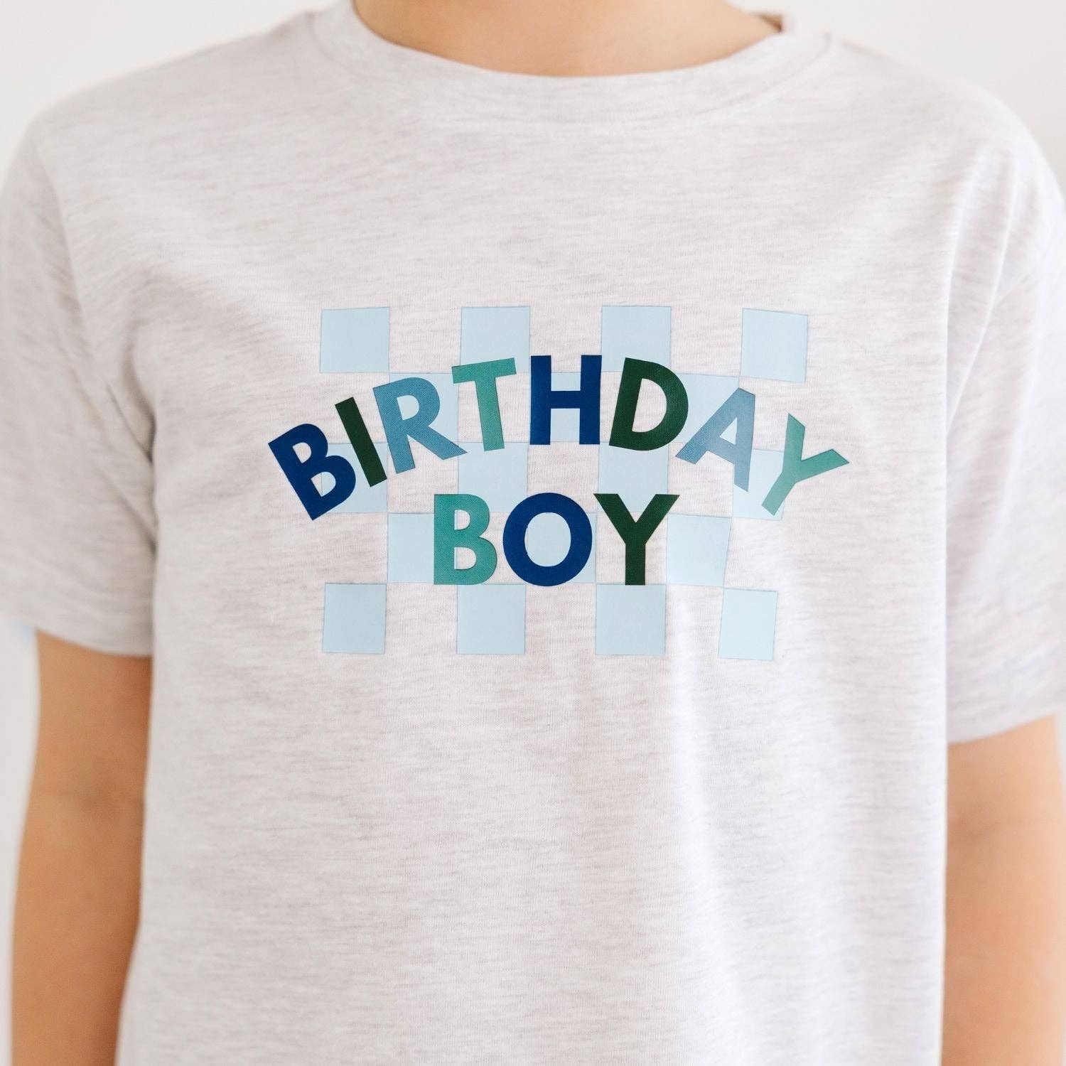 Birthday Boy Checker Short Sleeve T-Shirt - Boys Clothing