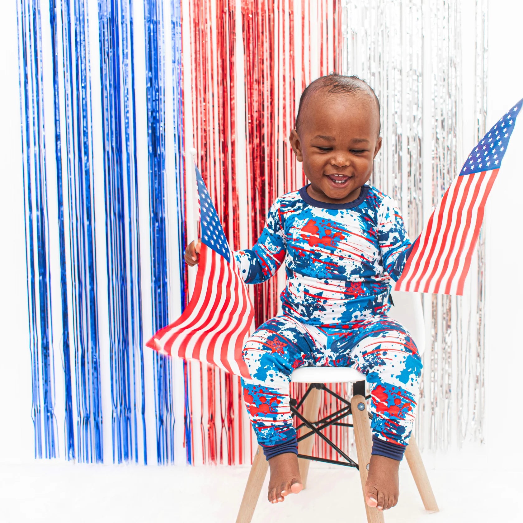 American Splatter Long Sleeve Pajamas