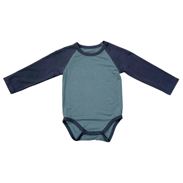 Baby Long Sleeve Raglan Bodysuit - Nightfall