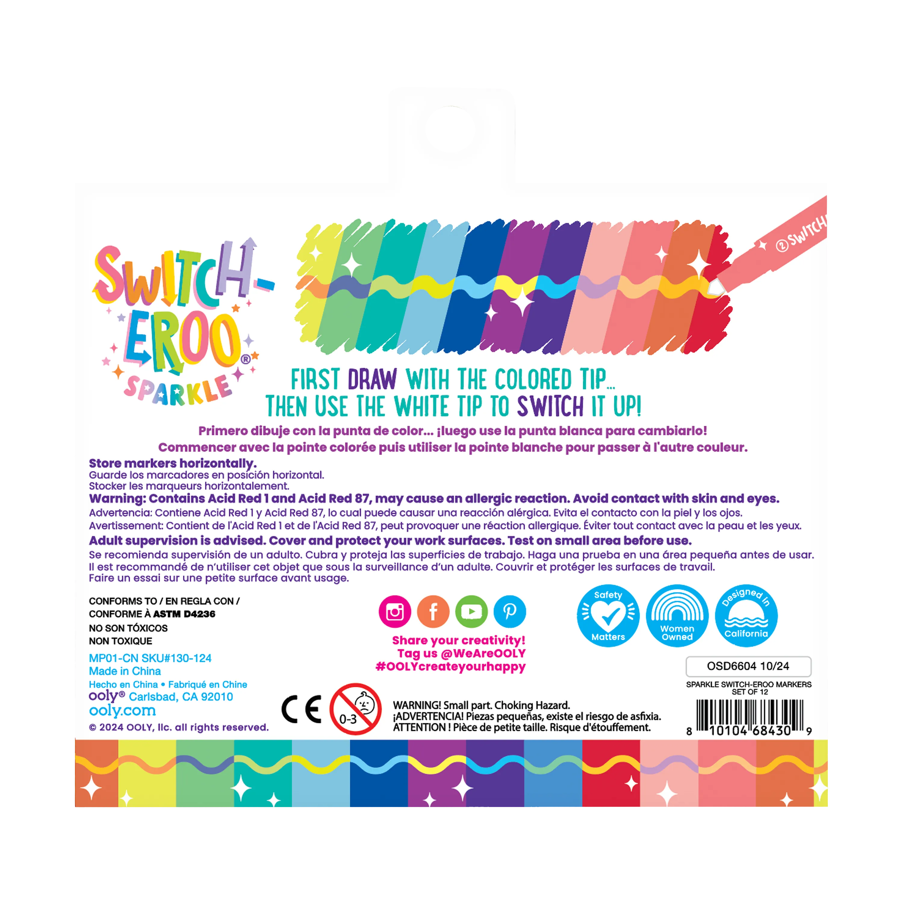Switch-eroo!: Sparkle Glittery Color-Changing Markers