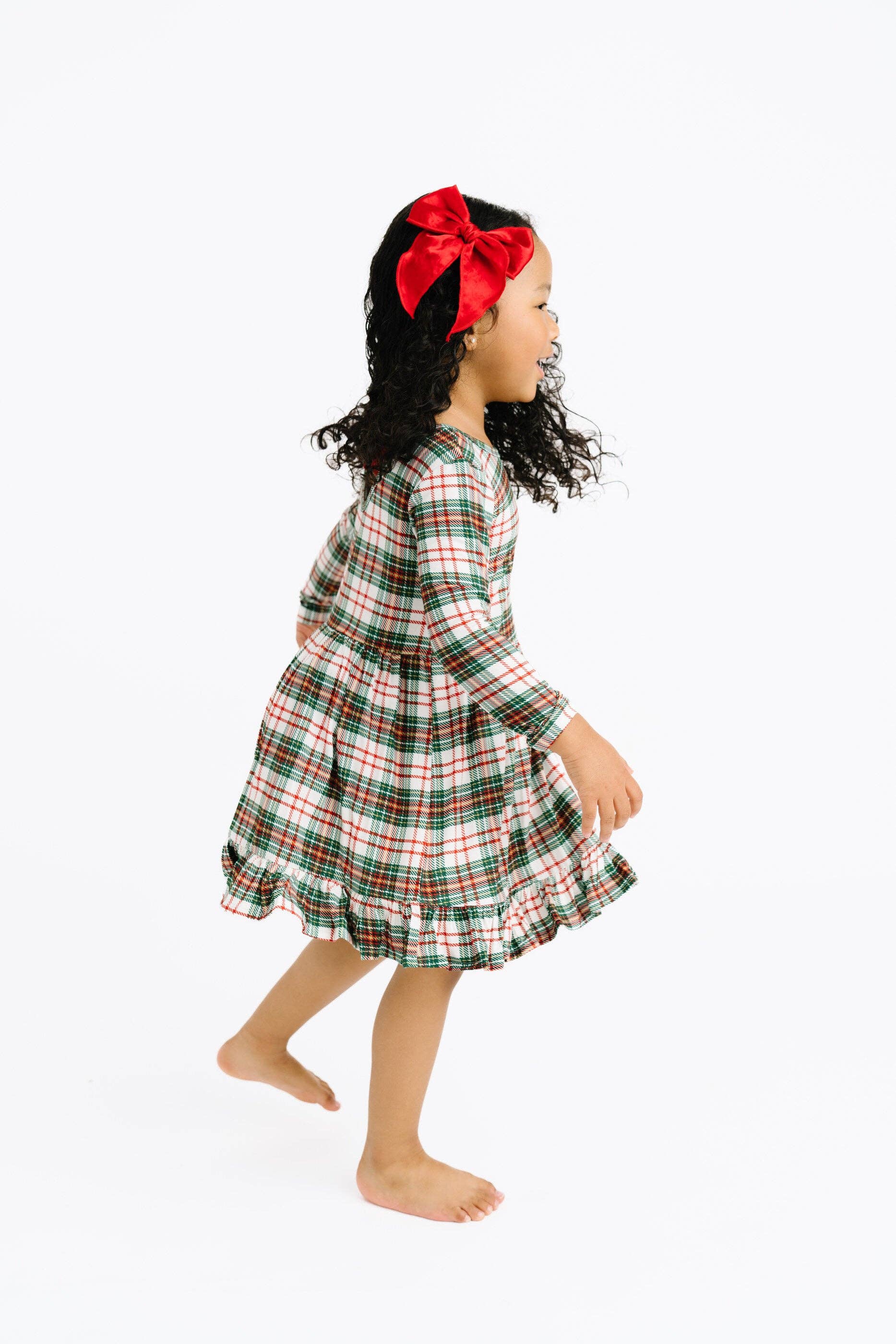 Christmas Plaid Bamboo Dress