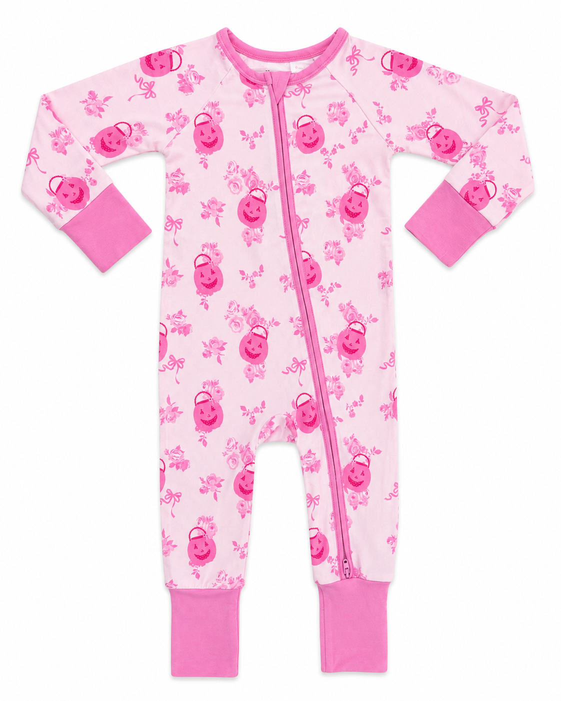 Candy Pail Garden Zipper Romper