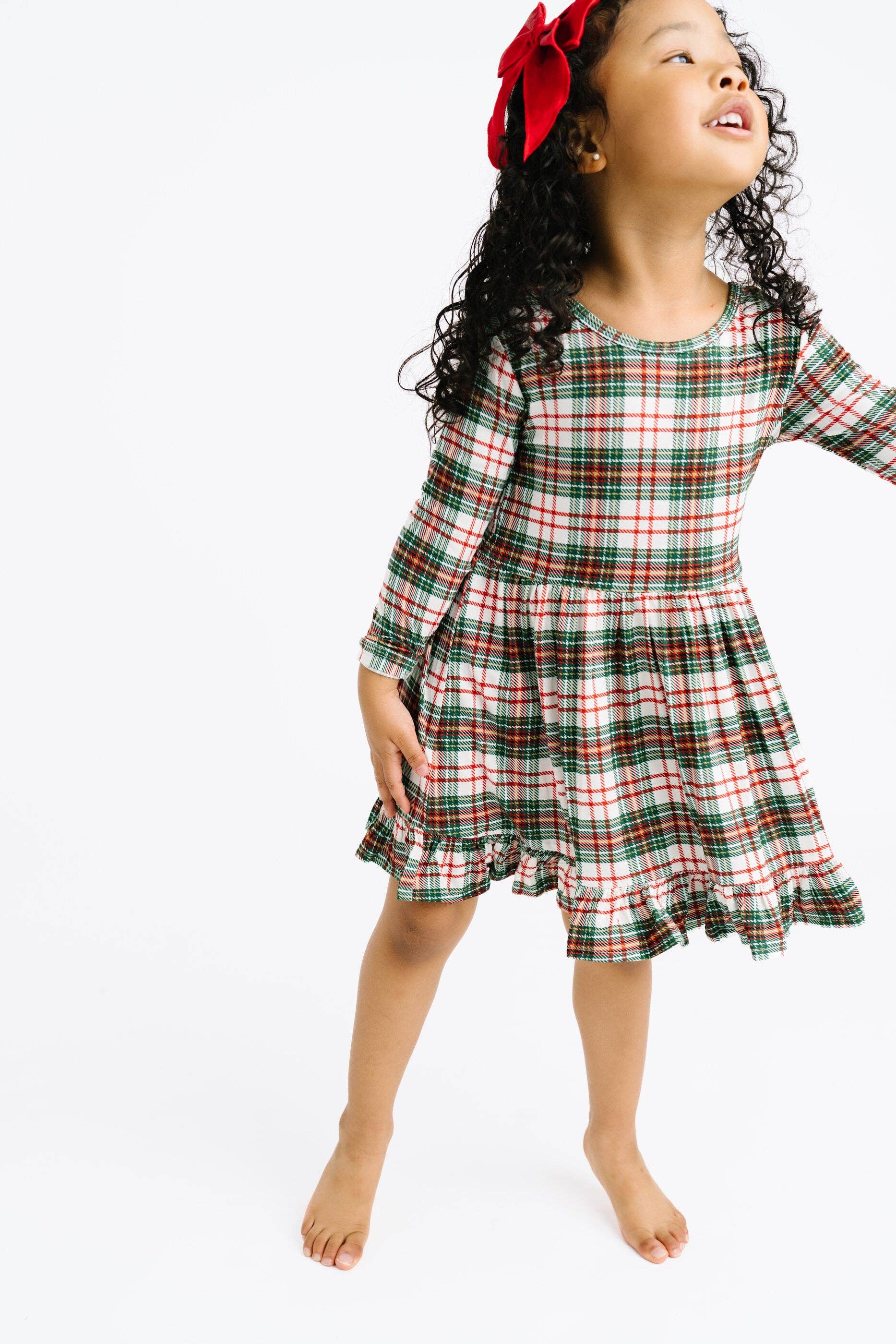 Christmas Plaid Bamboo Dress