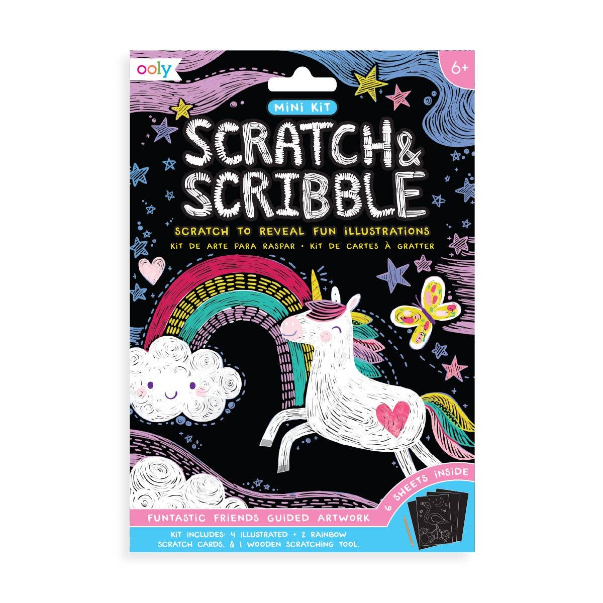 Scratch & Scribble: Mini Kit - Funtastic Friends