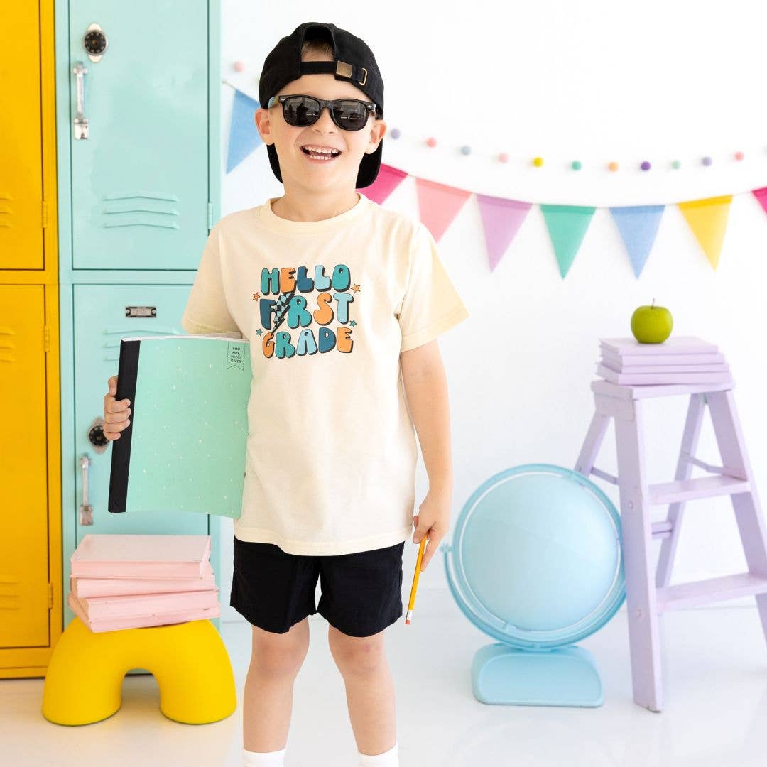 Hello First Grade Short Sleeve T-Shirt - Boys Clothing