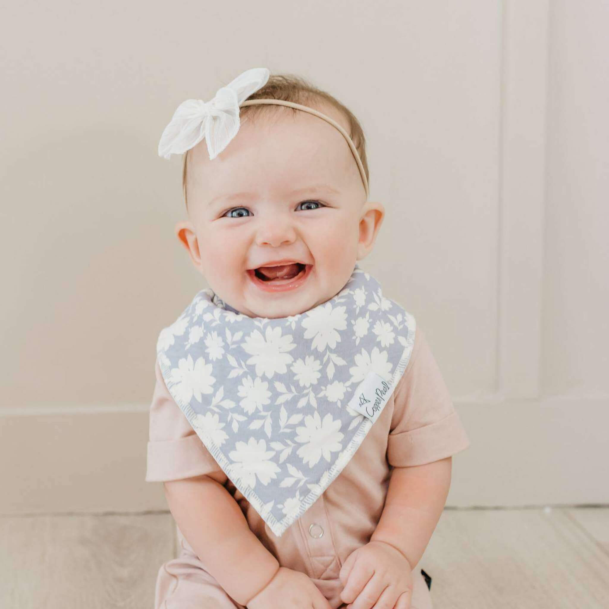 4 Pack Baby Bandana Bibs - Lacie