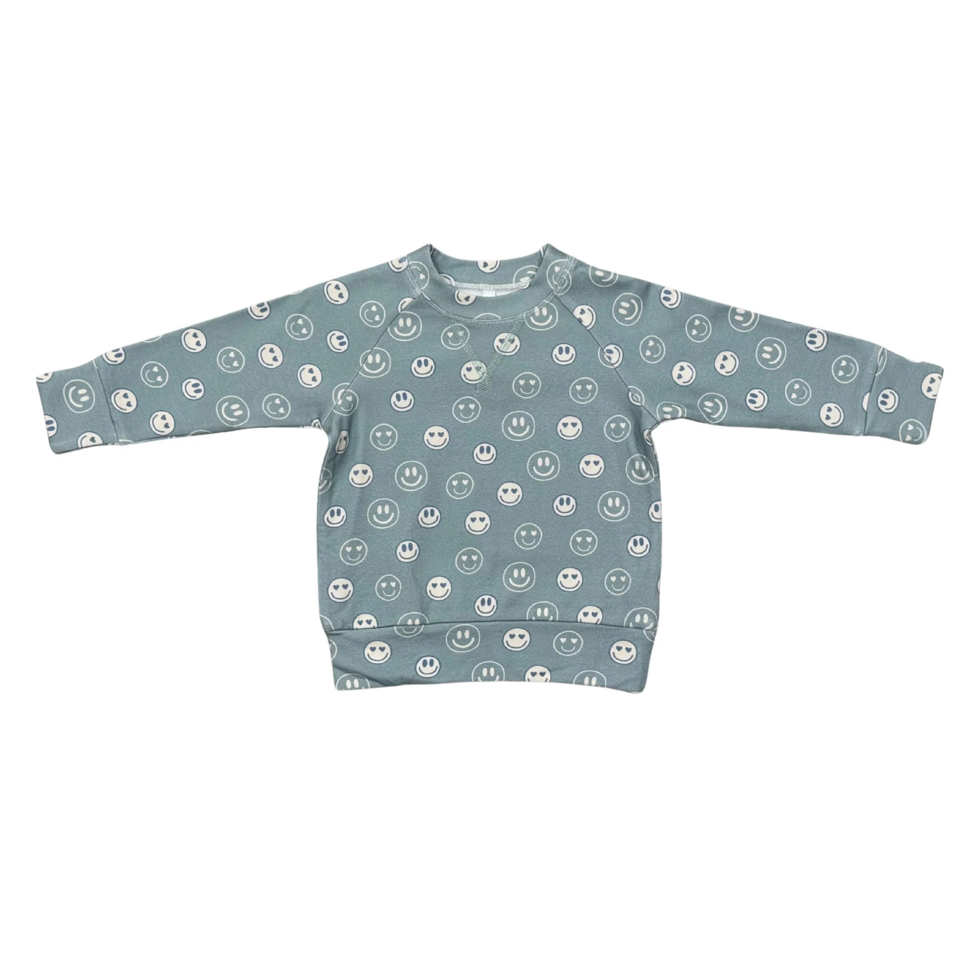 Boy's Raglan Sweatshirt-Heart Eyes