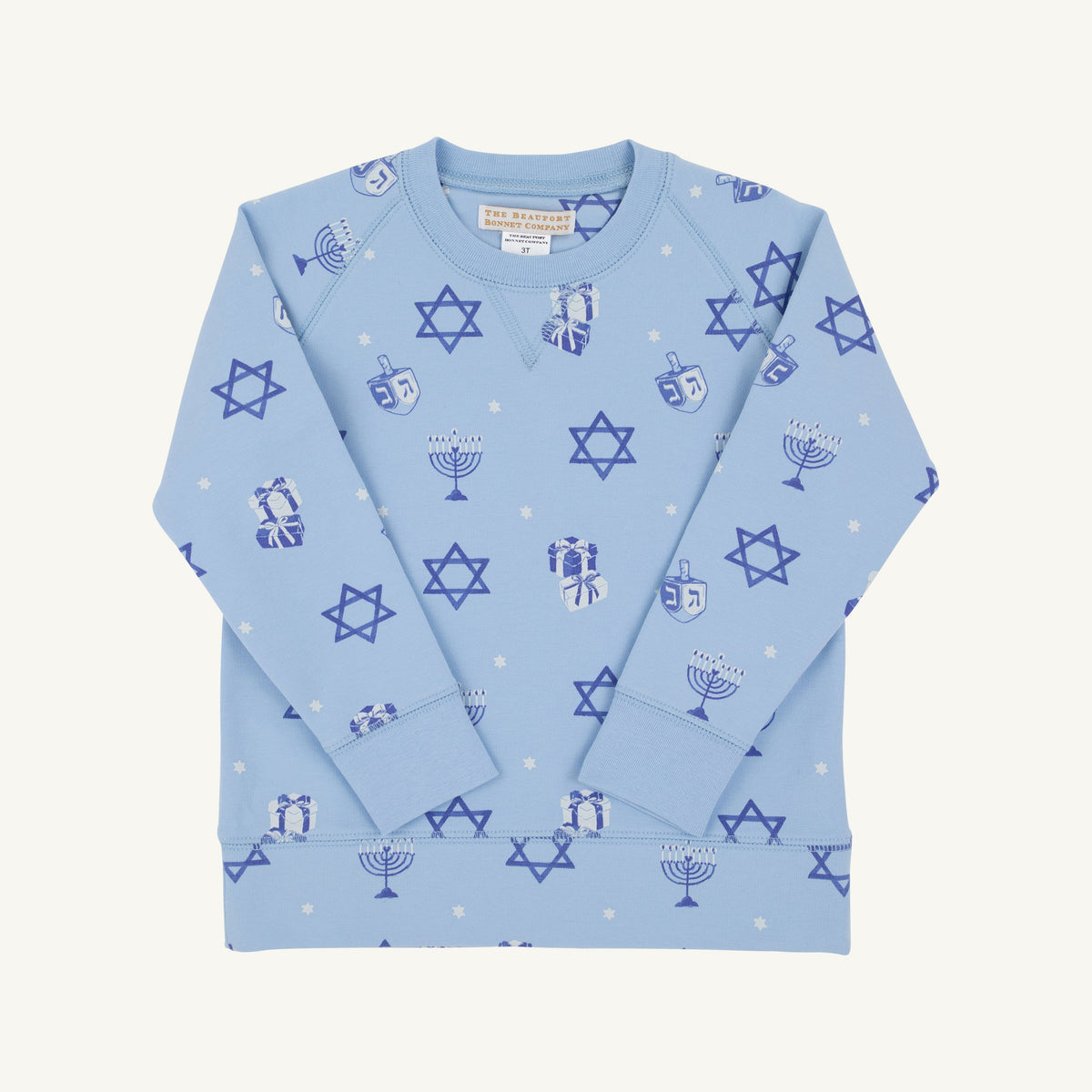 Cassidy Comfy Crewneck - Eight Nights to Remember with Barbados Blue