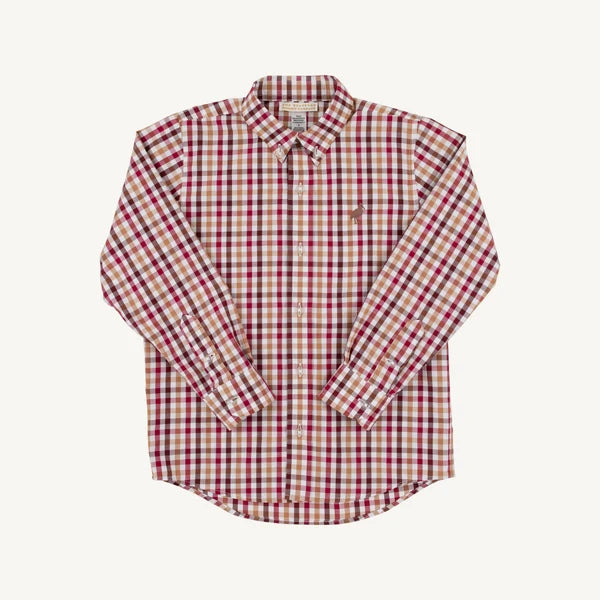 Deans List Dress Shirt - Easton Pond Plaid/Gray Bay Brown