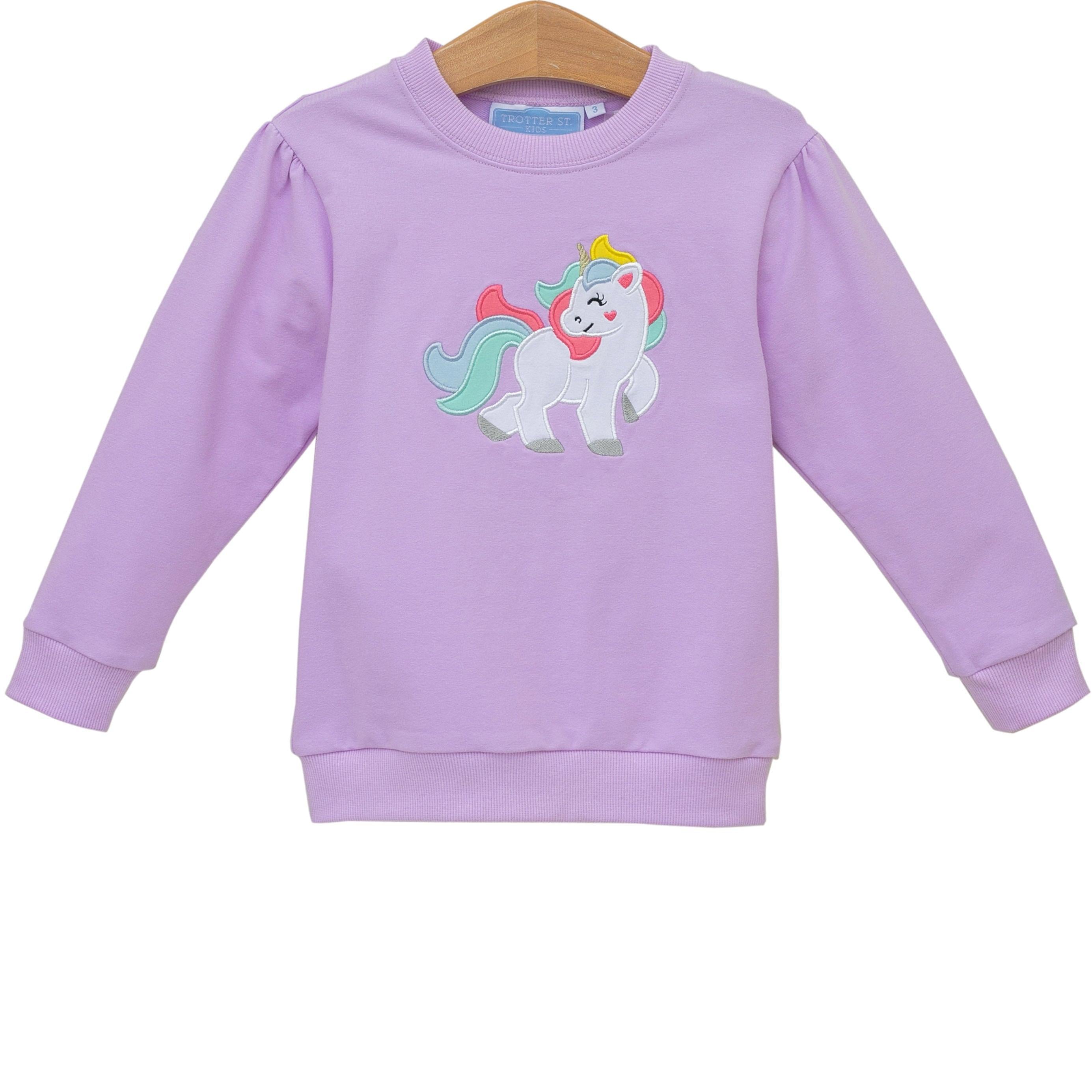 French Terry Pullover-Unicorn