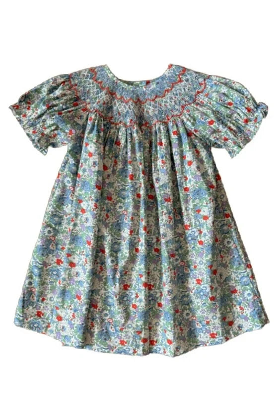 Megan Floral Smocked Bishop Dress