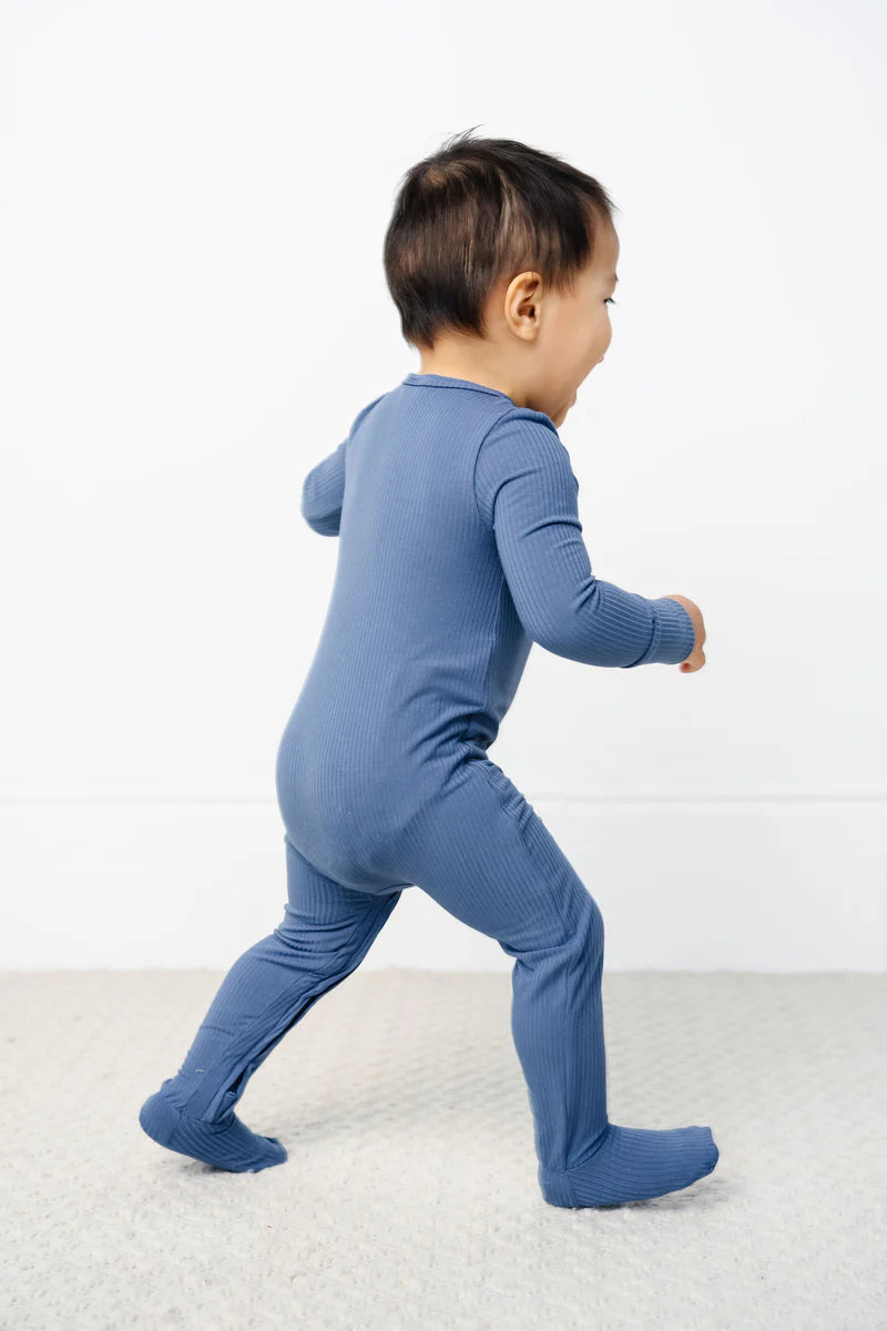 Harrison Ribbed Zipper Footie