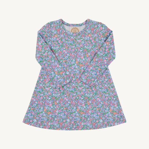 Long Sleeve Polly Play Dress-Mountain Brook Mini Floral (Parrot Cay Coral)