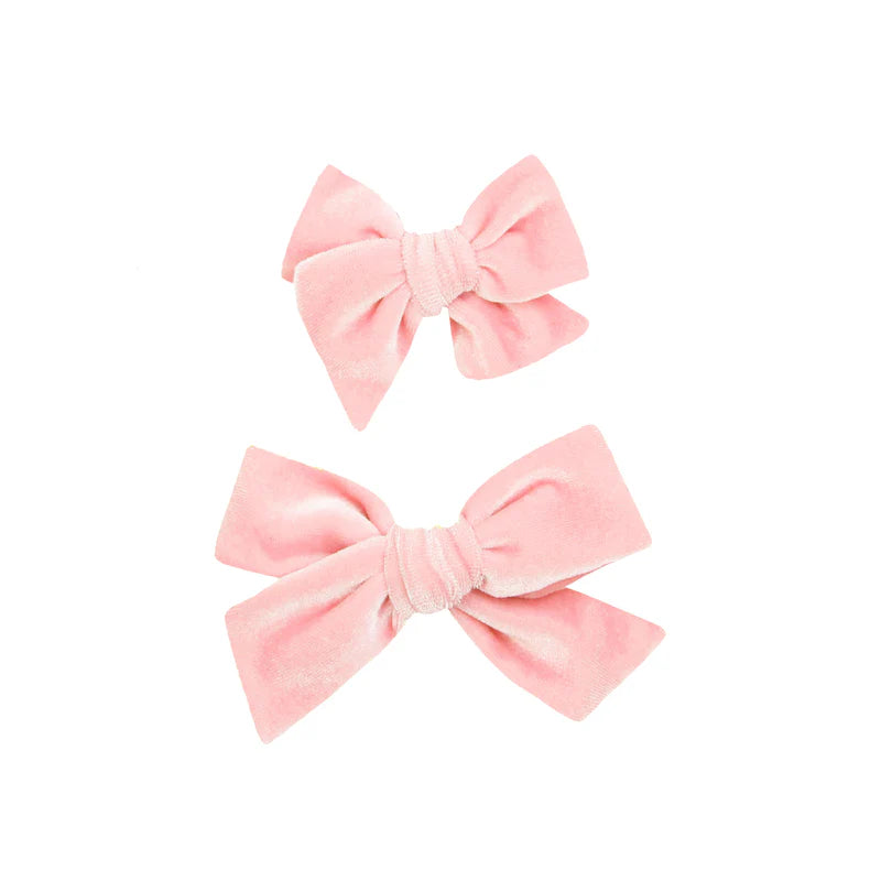Velvet- Petal Bow Clip