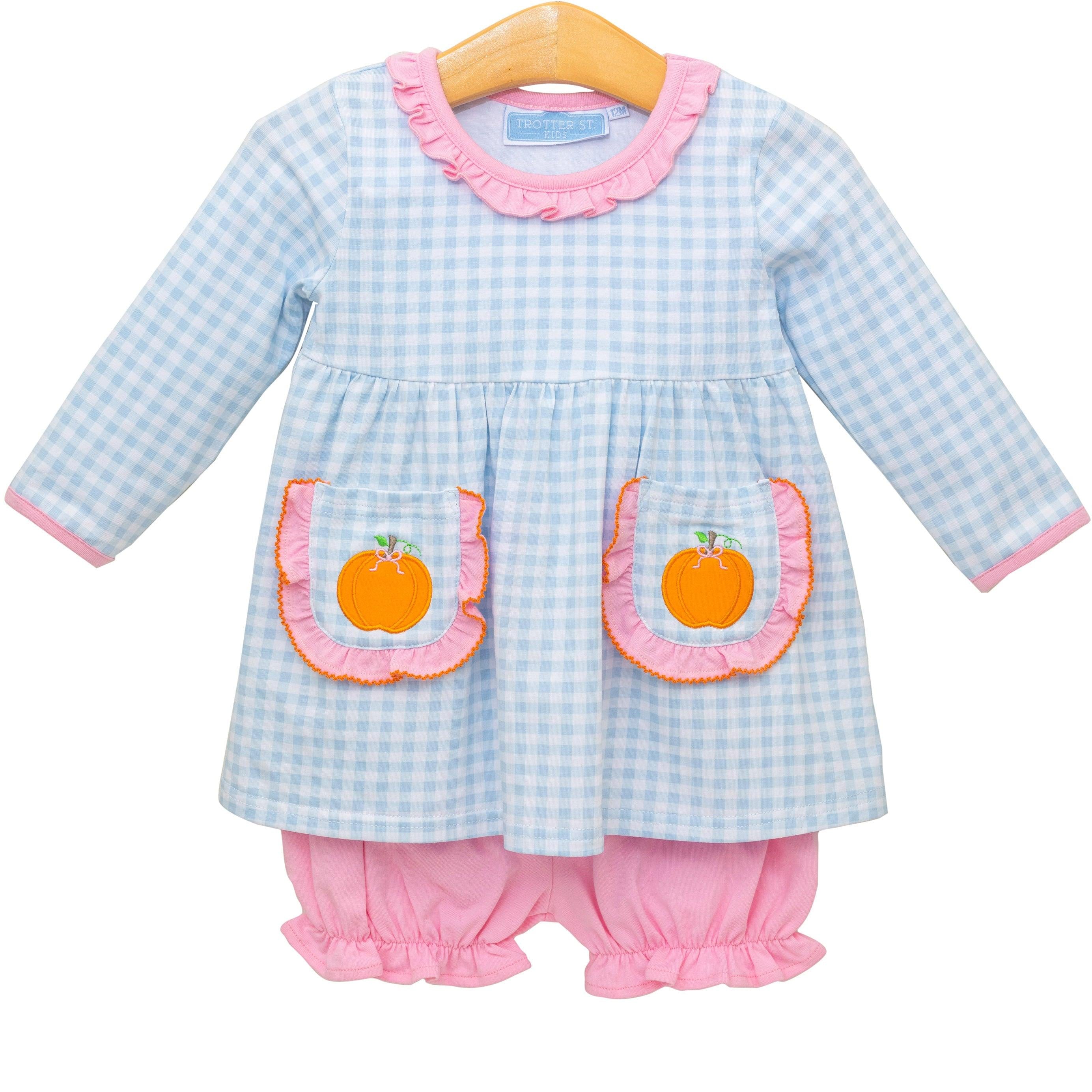 Pumpkin LS Bloomer Set