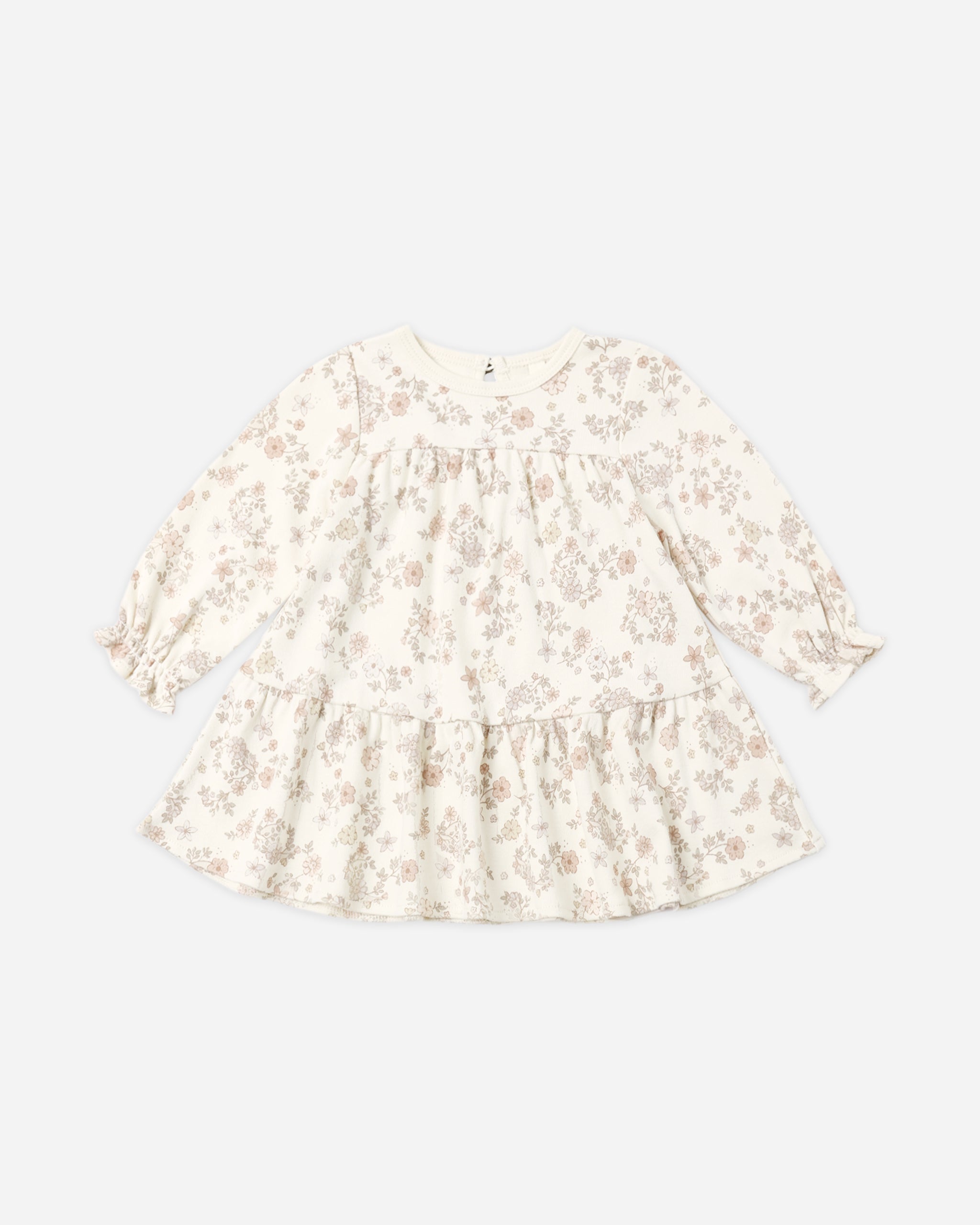 Tiered Jersey Dress || Floral Vine