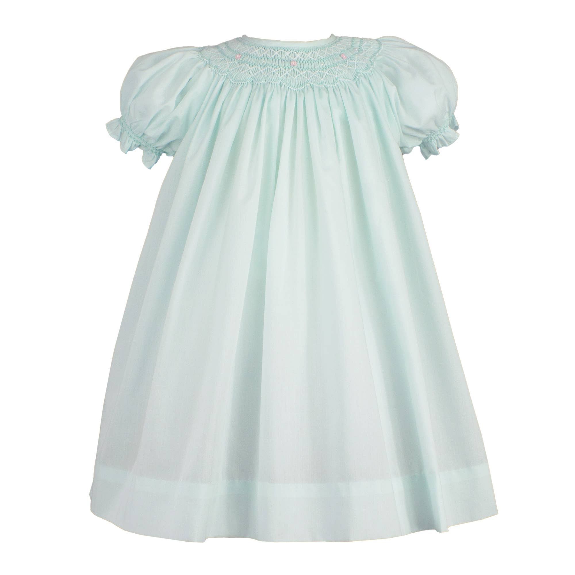 Bishop Smocked Daygown with Pearls