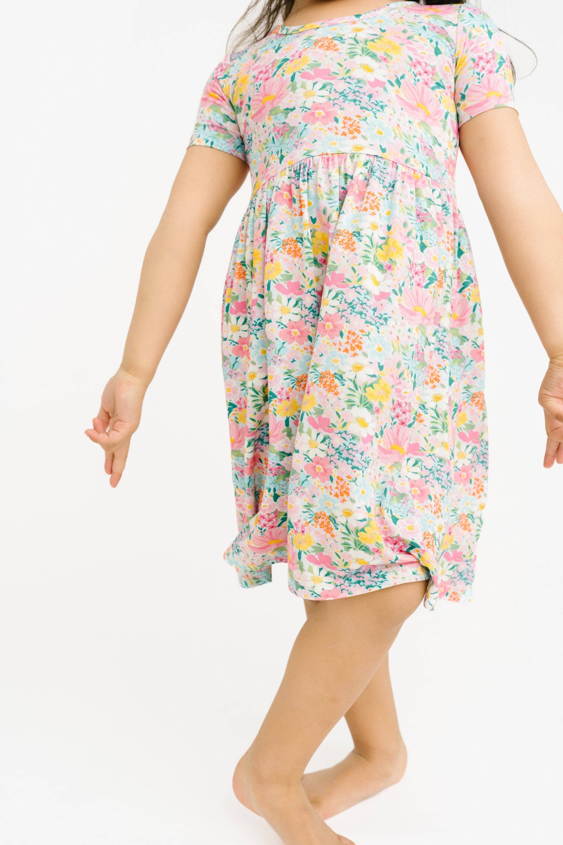Garden Glow Short Sleeve Bamboo Dress