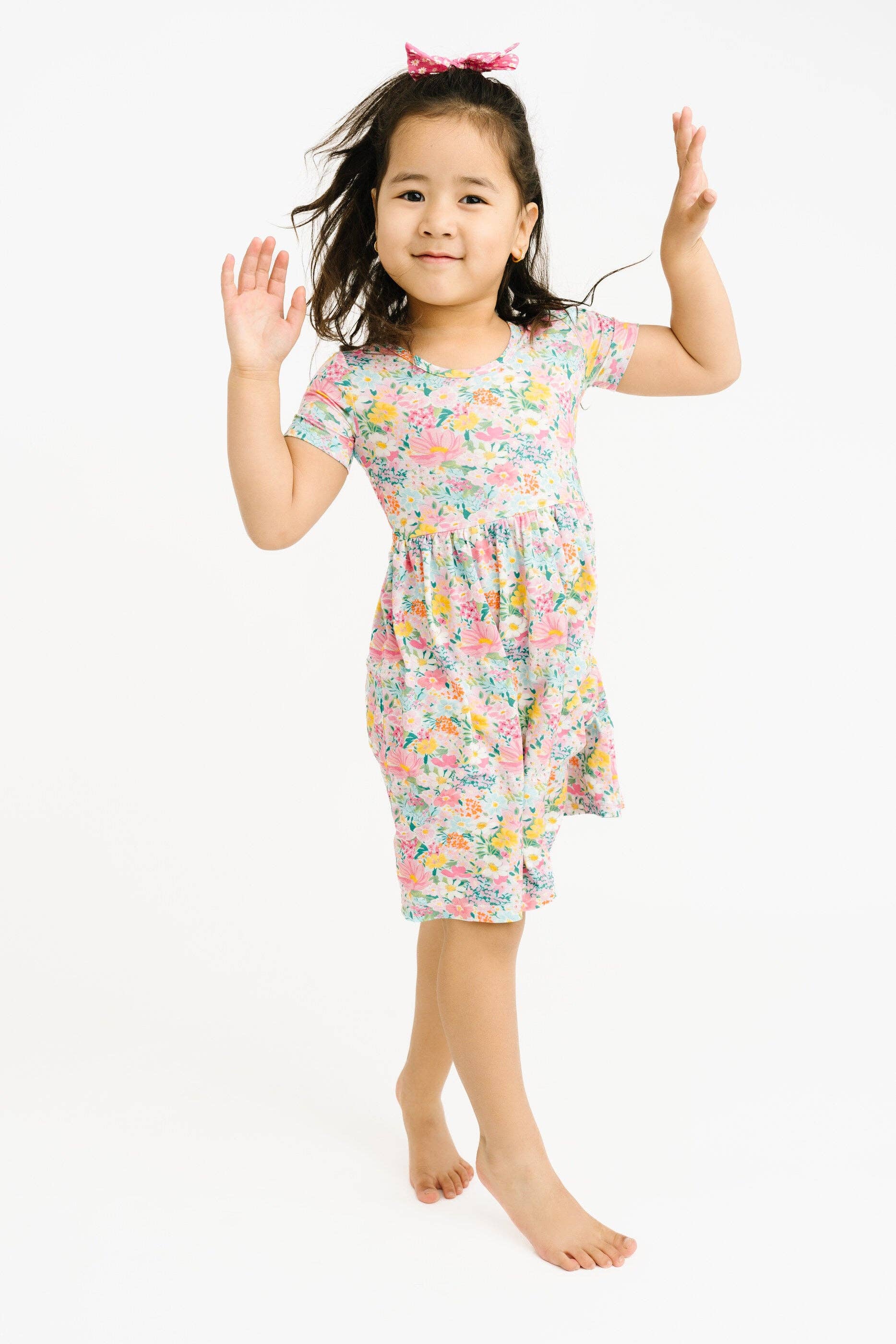 Garden Glow Short Sleeve Bamboo Dress