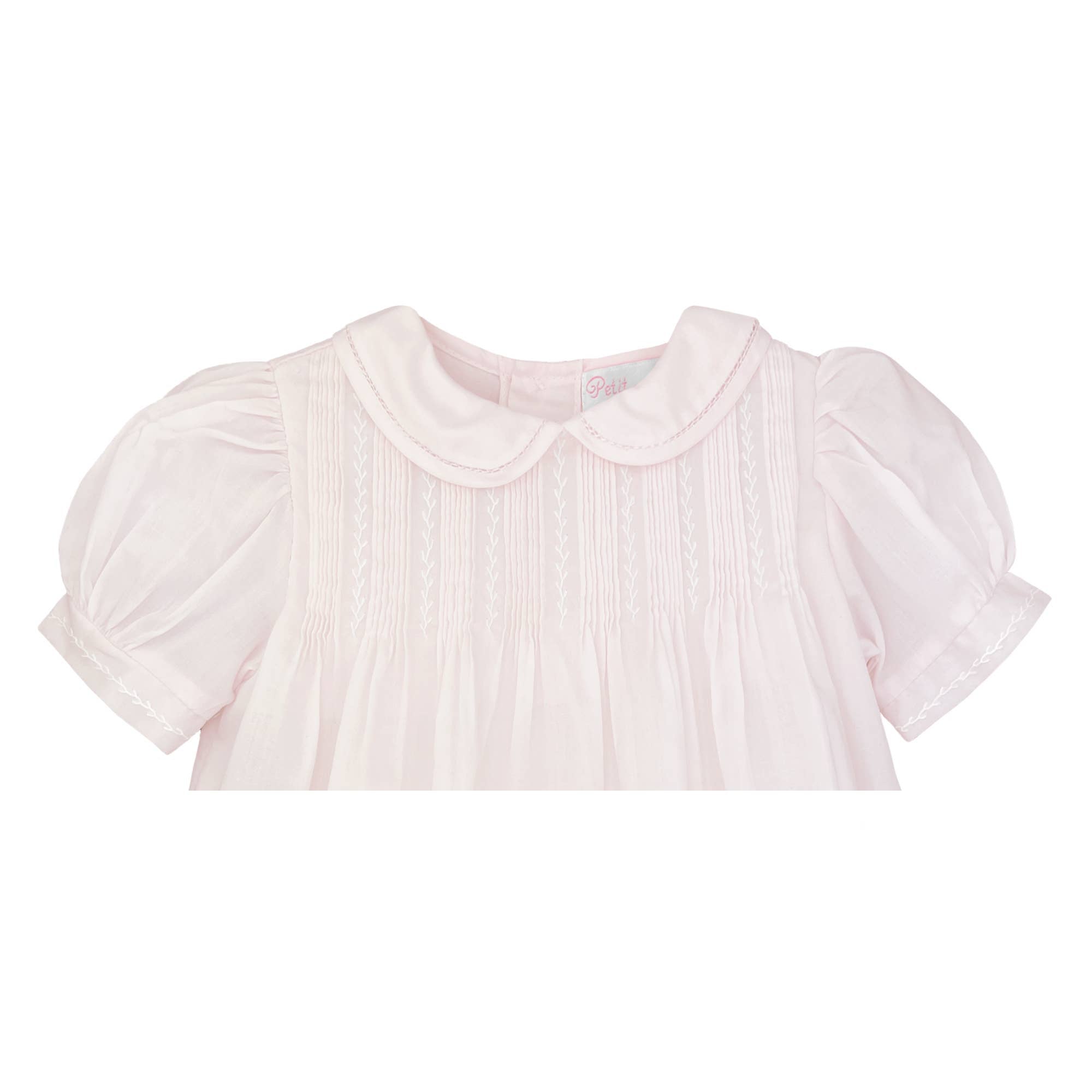 Dress with Pintucks and Featherstitching