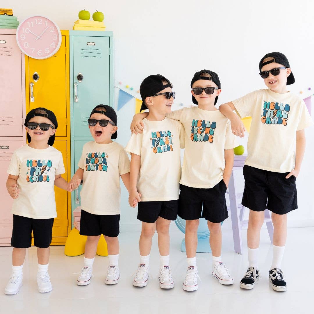 Hello First Grade Short Sleeve T-Shirt - Boys Clothing