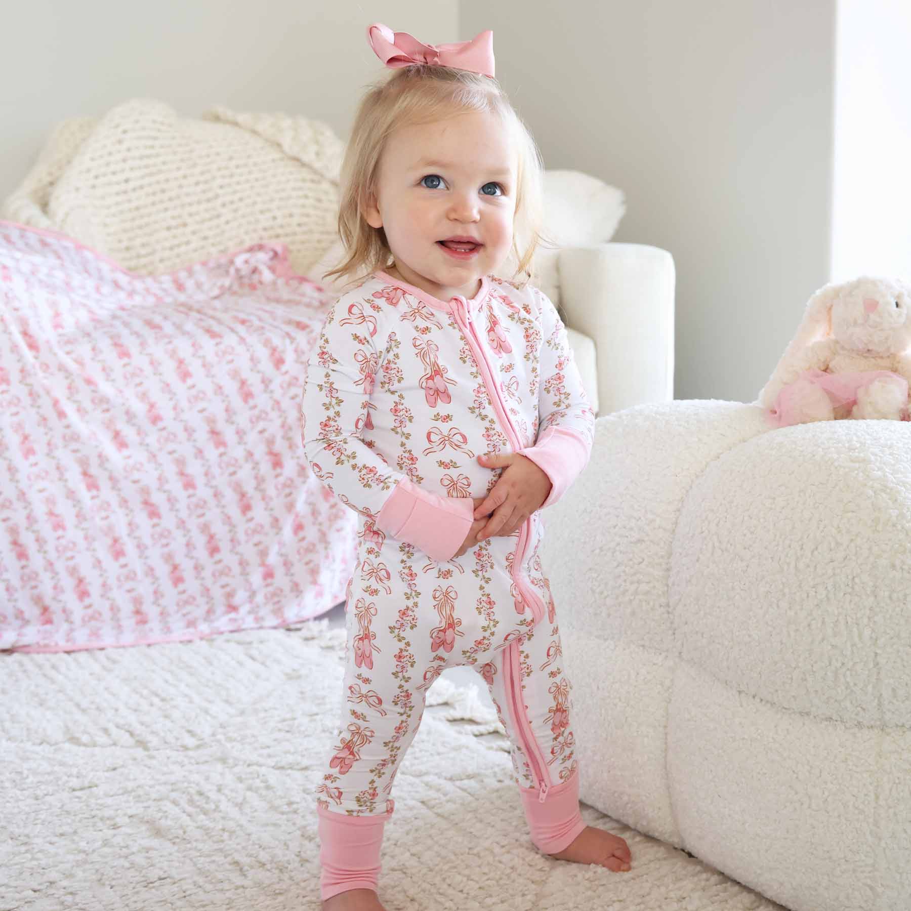 Ballet Blossoms Zip Romper