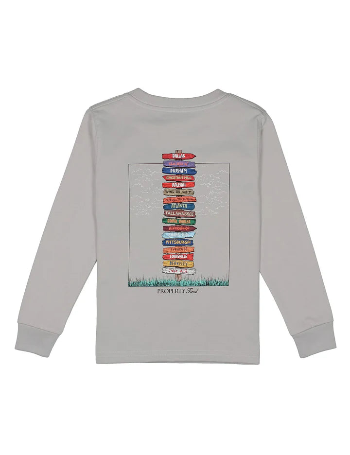 Boys Atlantic Showdown LS Ice Grey