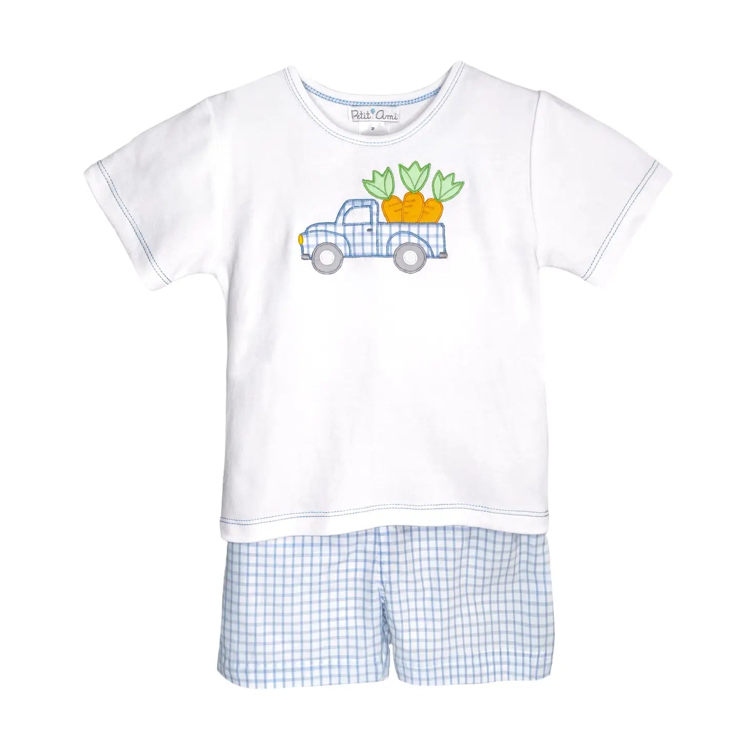 Shirt and Short Set with Easter Applique
