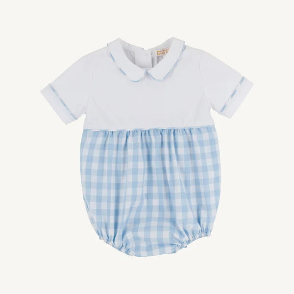 Bradford Bubble- Worth Ave White/Barrington Blue Check