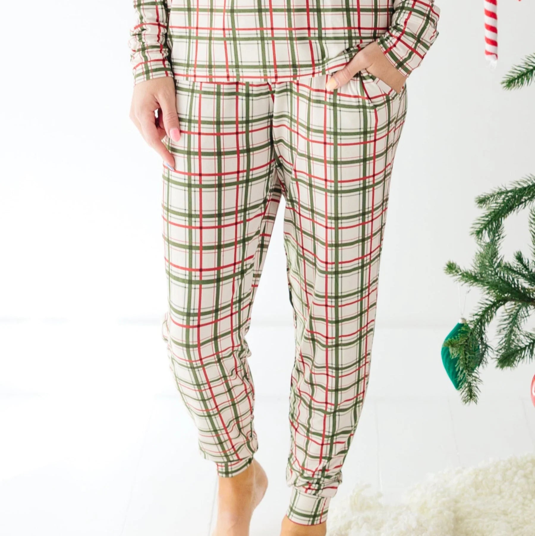 Double Plaid Women's Pants