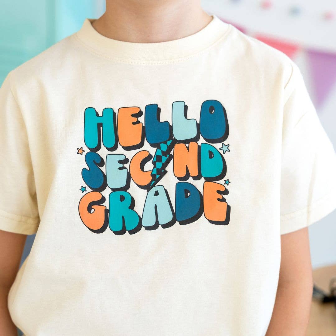 Hello Second Grade Short Sleeve T-Shirt - Boys Clothing