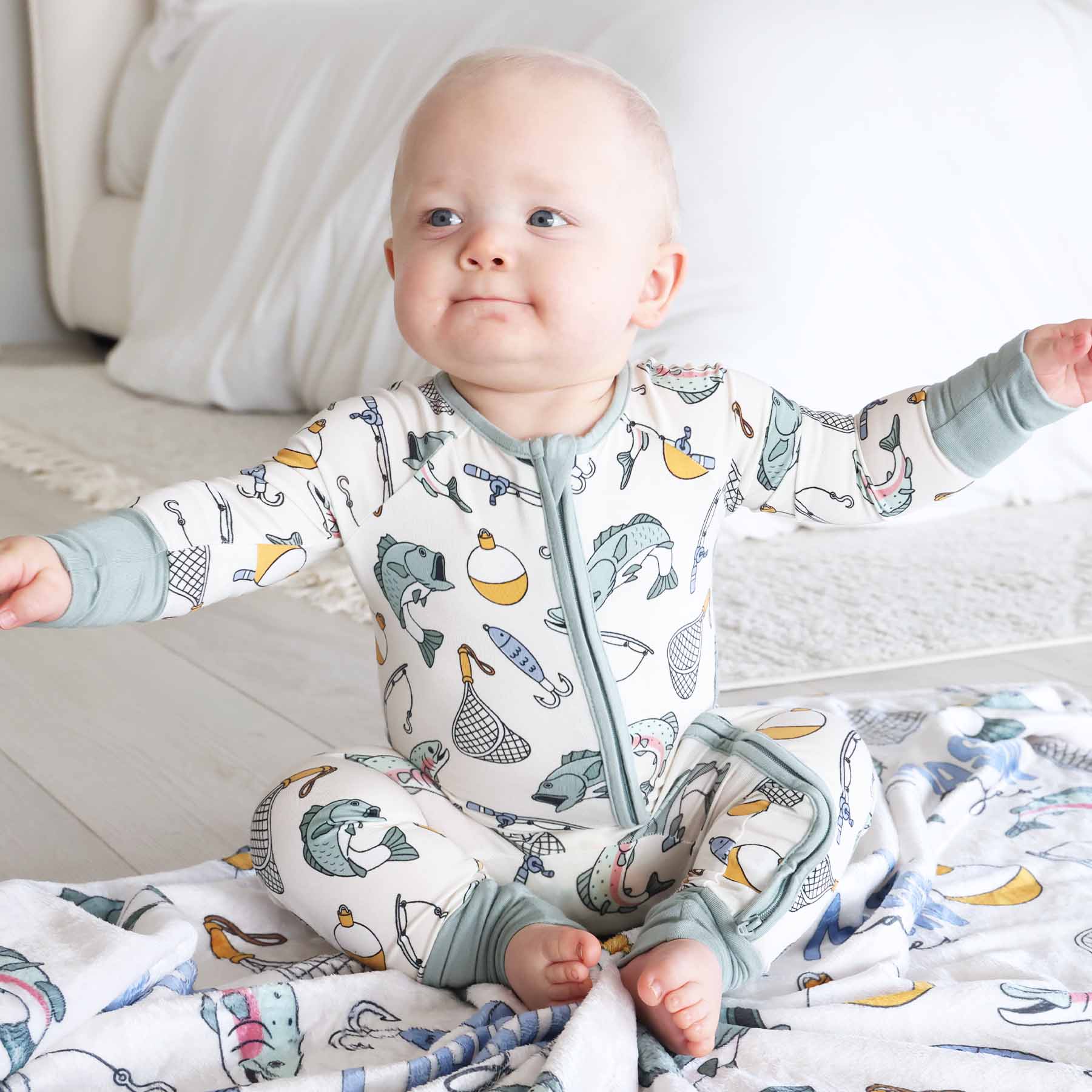 Catch of the Day Zip Romper