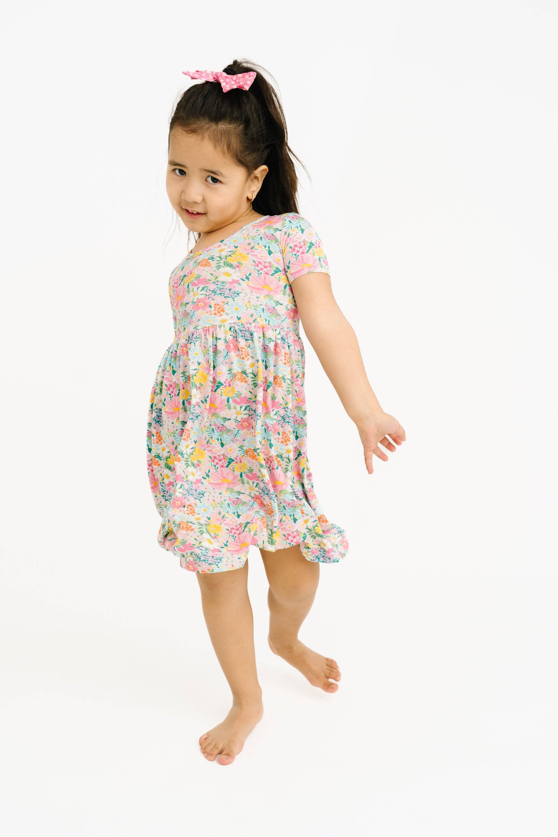 Garden Glow Short Sleeve Bamboo Dress
