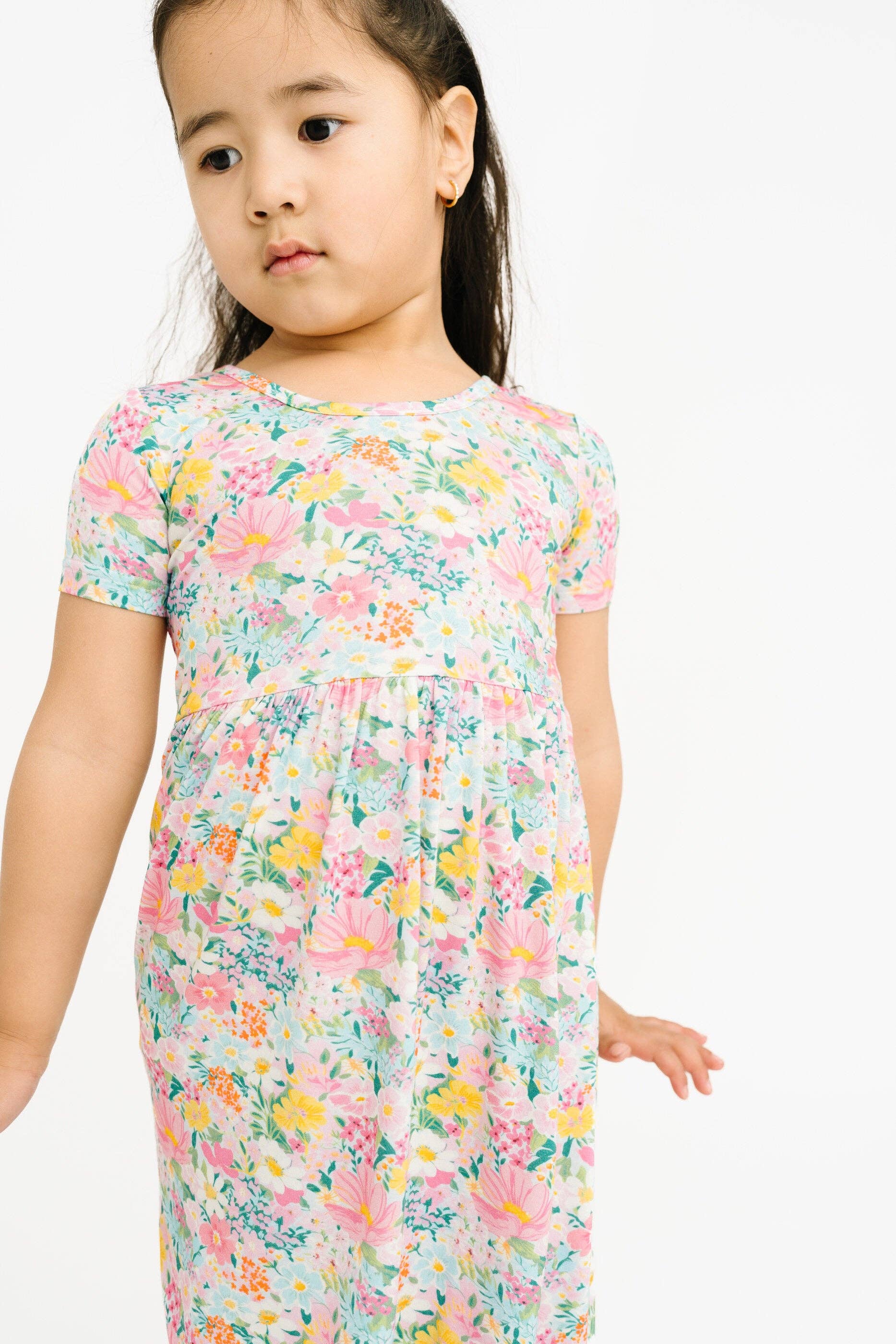Garden Glow Short Sleeve Bamboo Dress