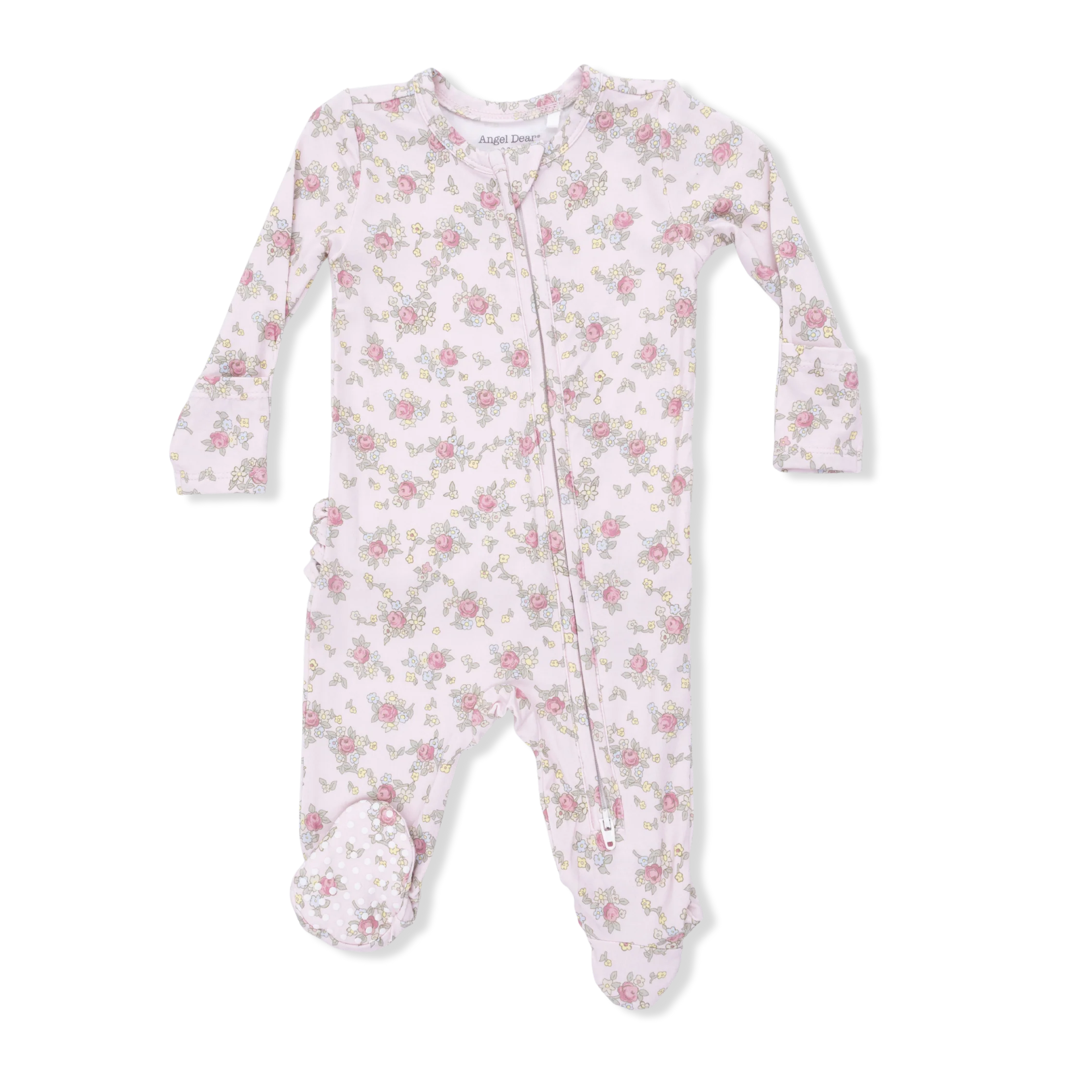 Edith's Garden-2 Way Ruffle Back Zipper Footie